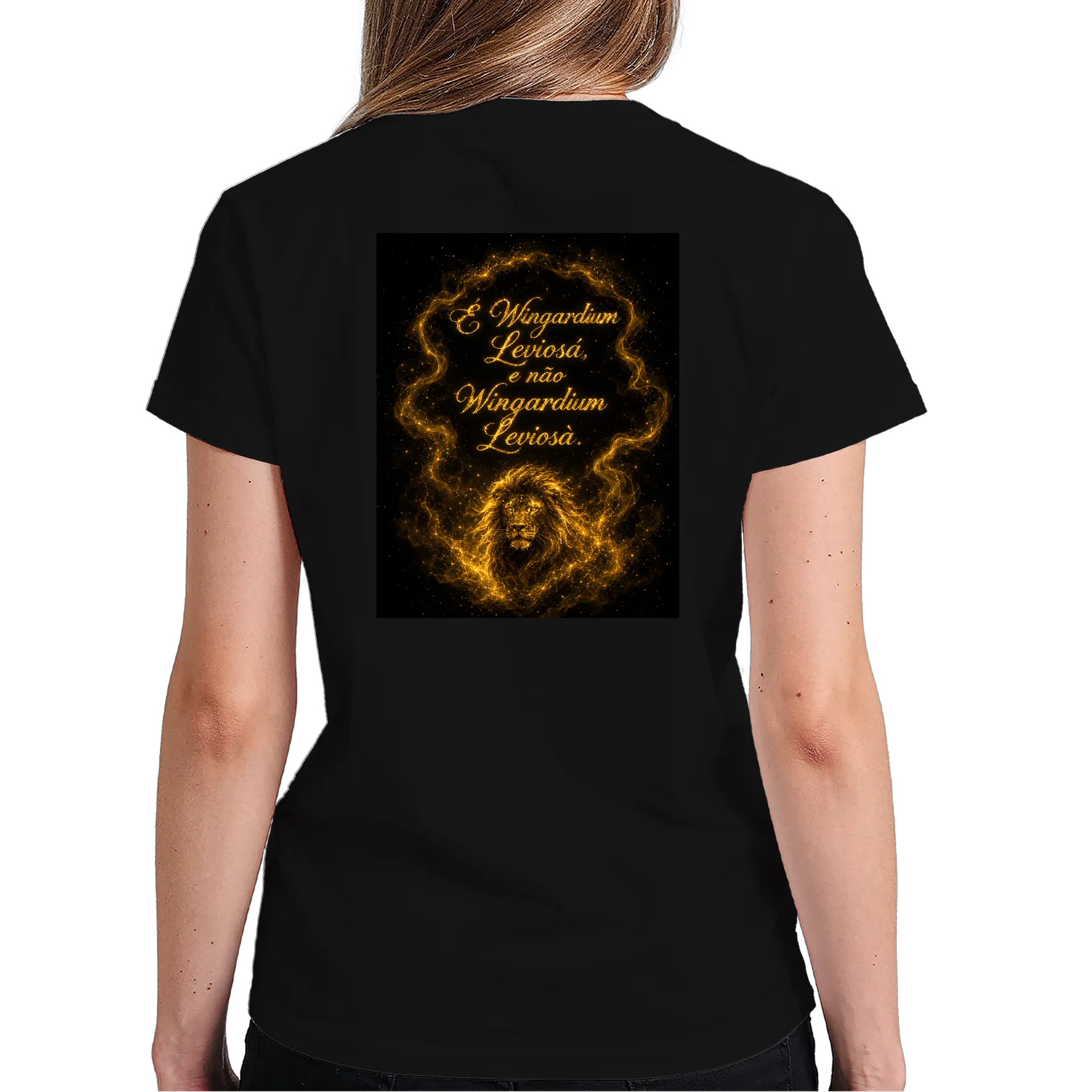 Camiseta Estampa Leitura Dourada 100% Algodão - Imagem 6