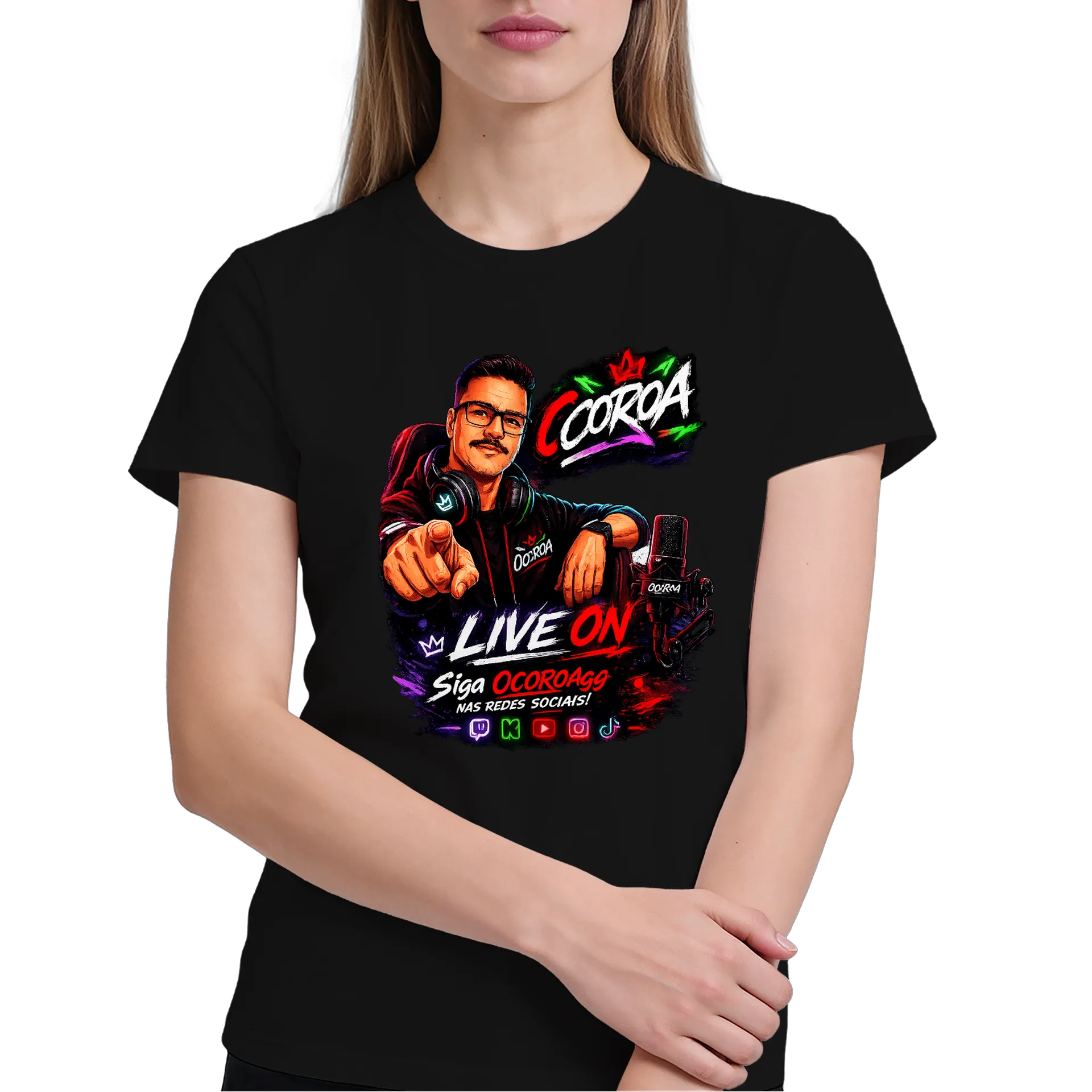 Camiseta: O COROA Live ON - Imagem 4