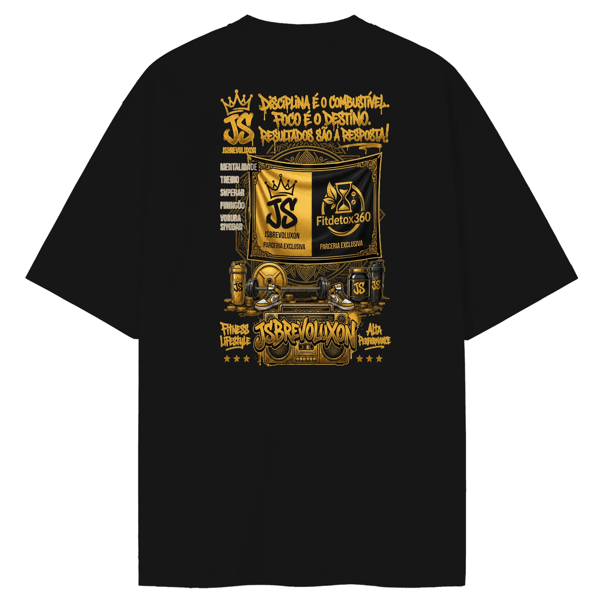 Camiseta Oversized jsbrevoluxon  de silvasilvatitansjsb