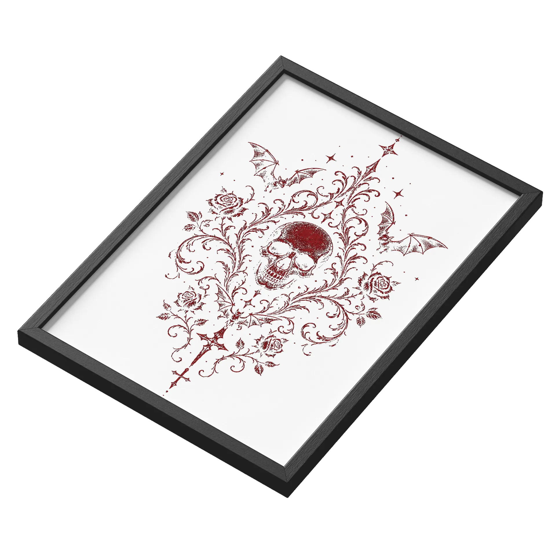Quadro White Skull de Abby — imagem 3 de 3