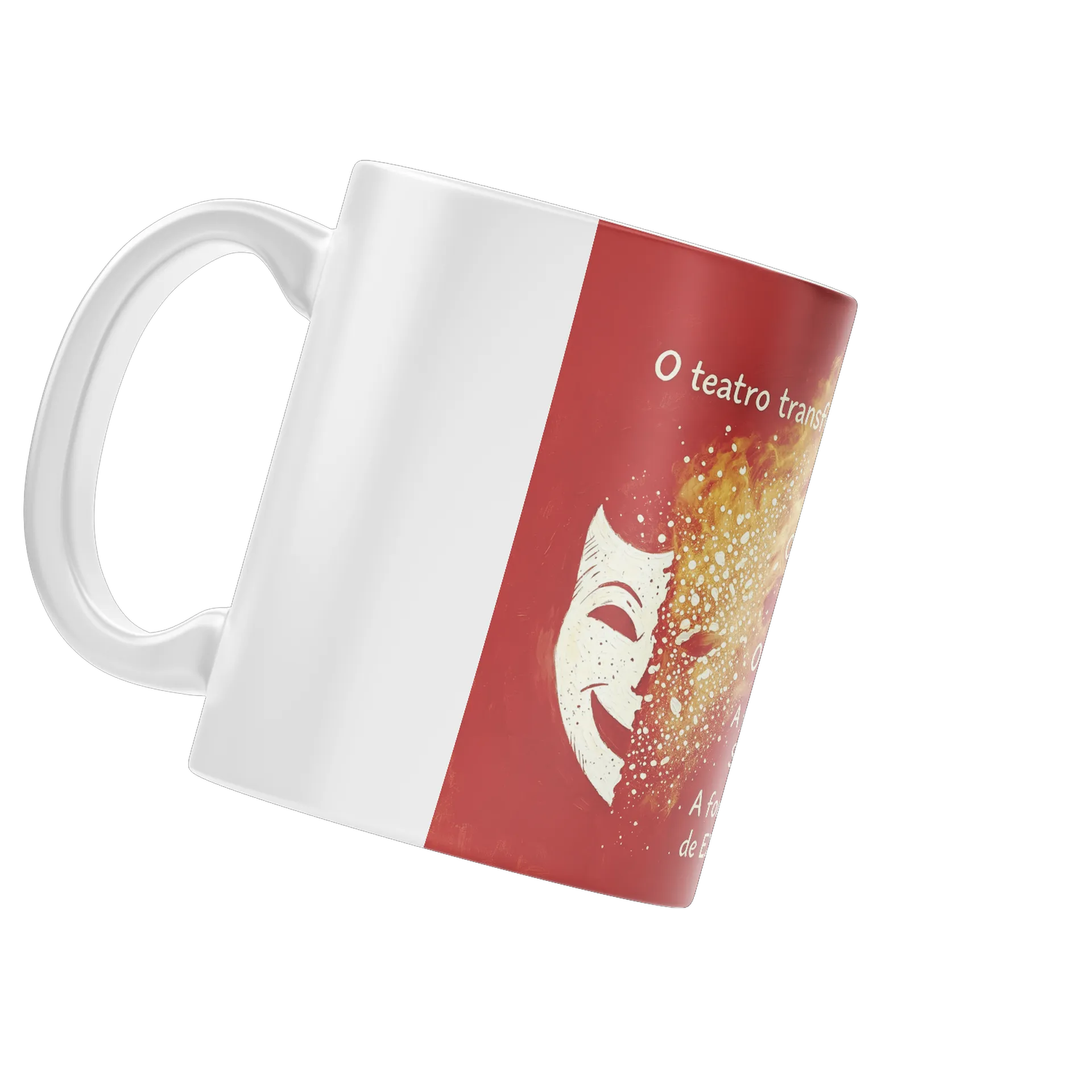 Caneca Estampa Teatro Máscara Poética 325ml - Imagem 4