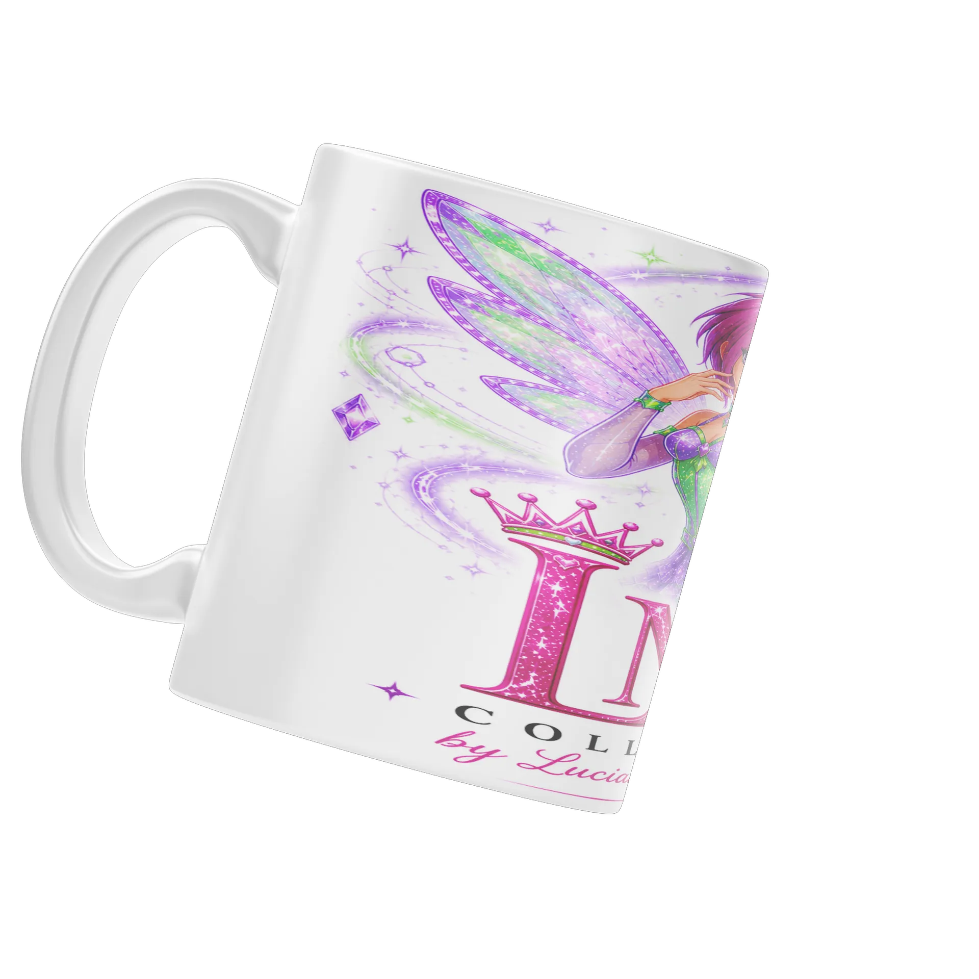 Caneca Porcelana Ilustration Fada Lilás 325ml - Imagem 4