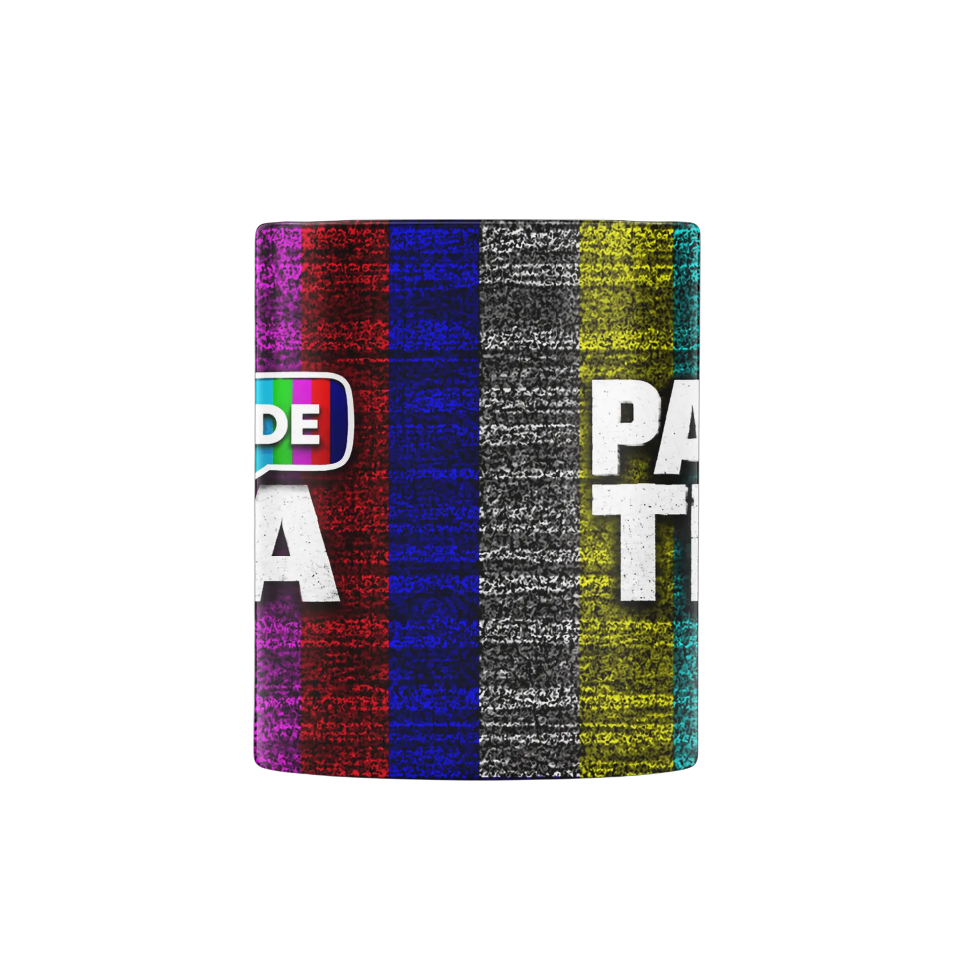 Caneca Papo de Tela Estampa Tipográfica Colorida 325ml - Imagem 2