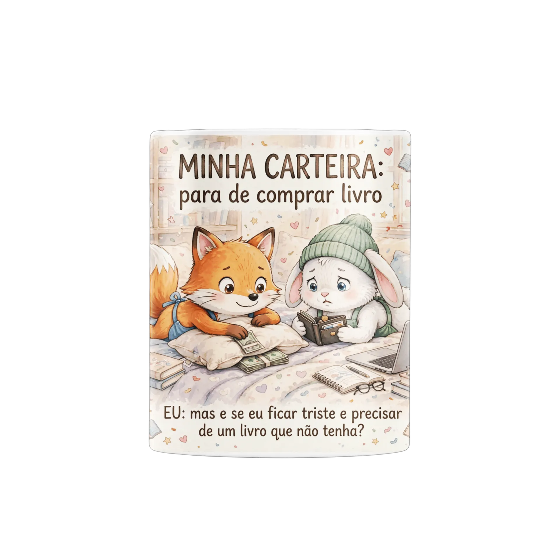 CANECA NÃO COMPRE LIVRO  - Imagem 1