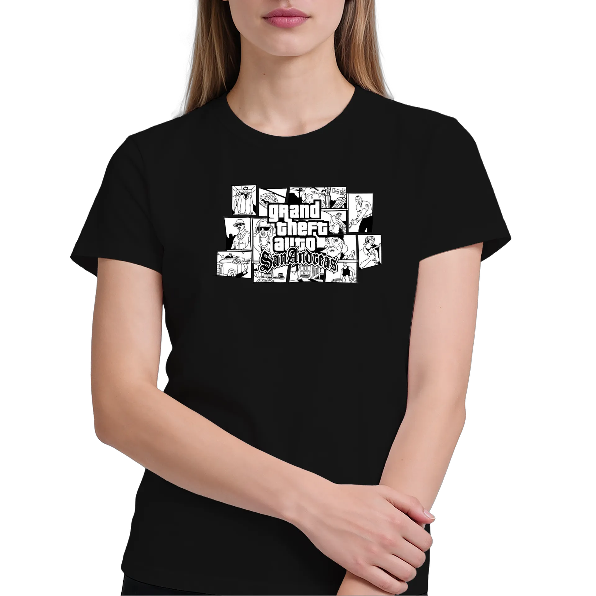 Camiseta Grand Theft Auto San Andreas 100% Algodão - Imagem 4