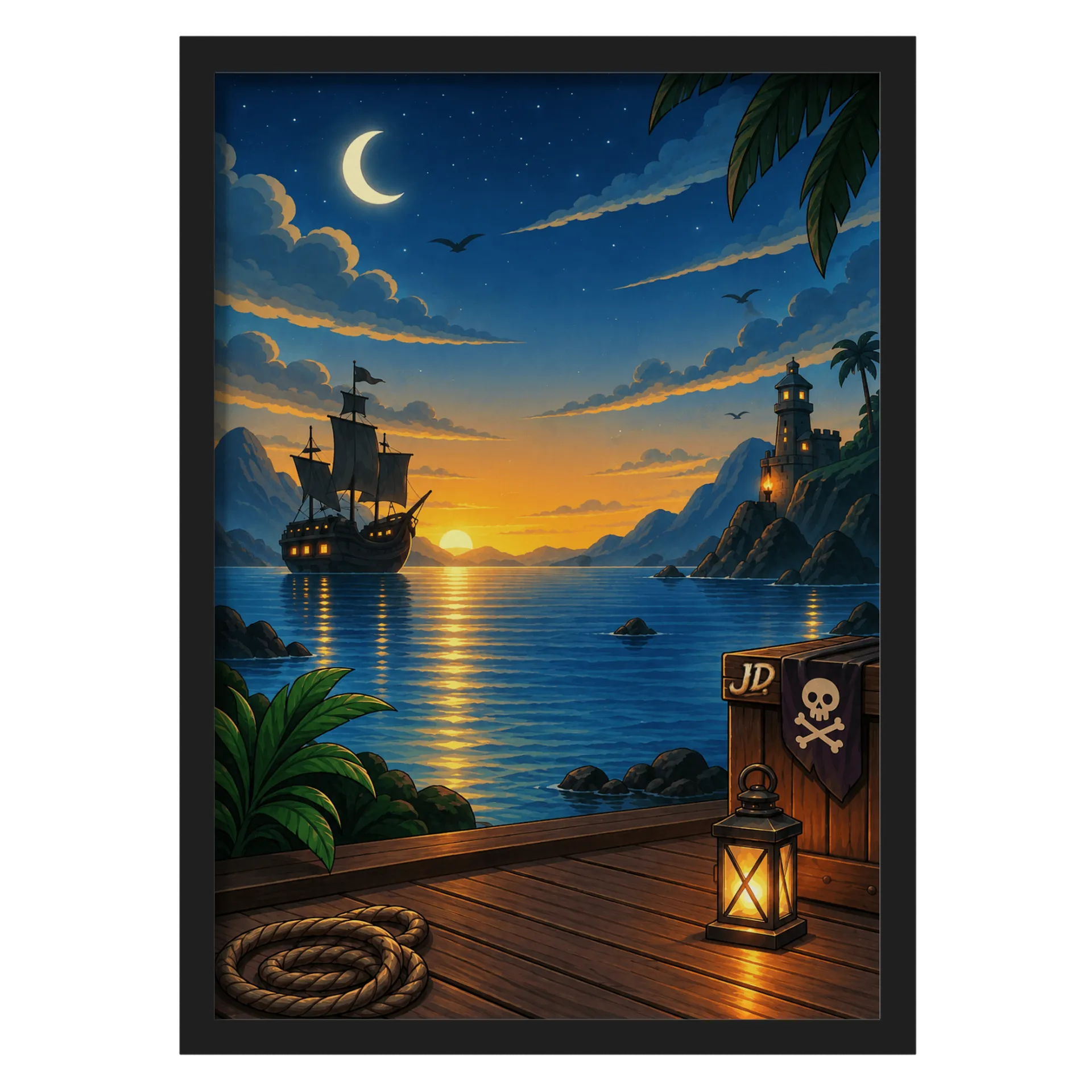 Quadro A3 personalizado Com Vidro - Imagem 1