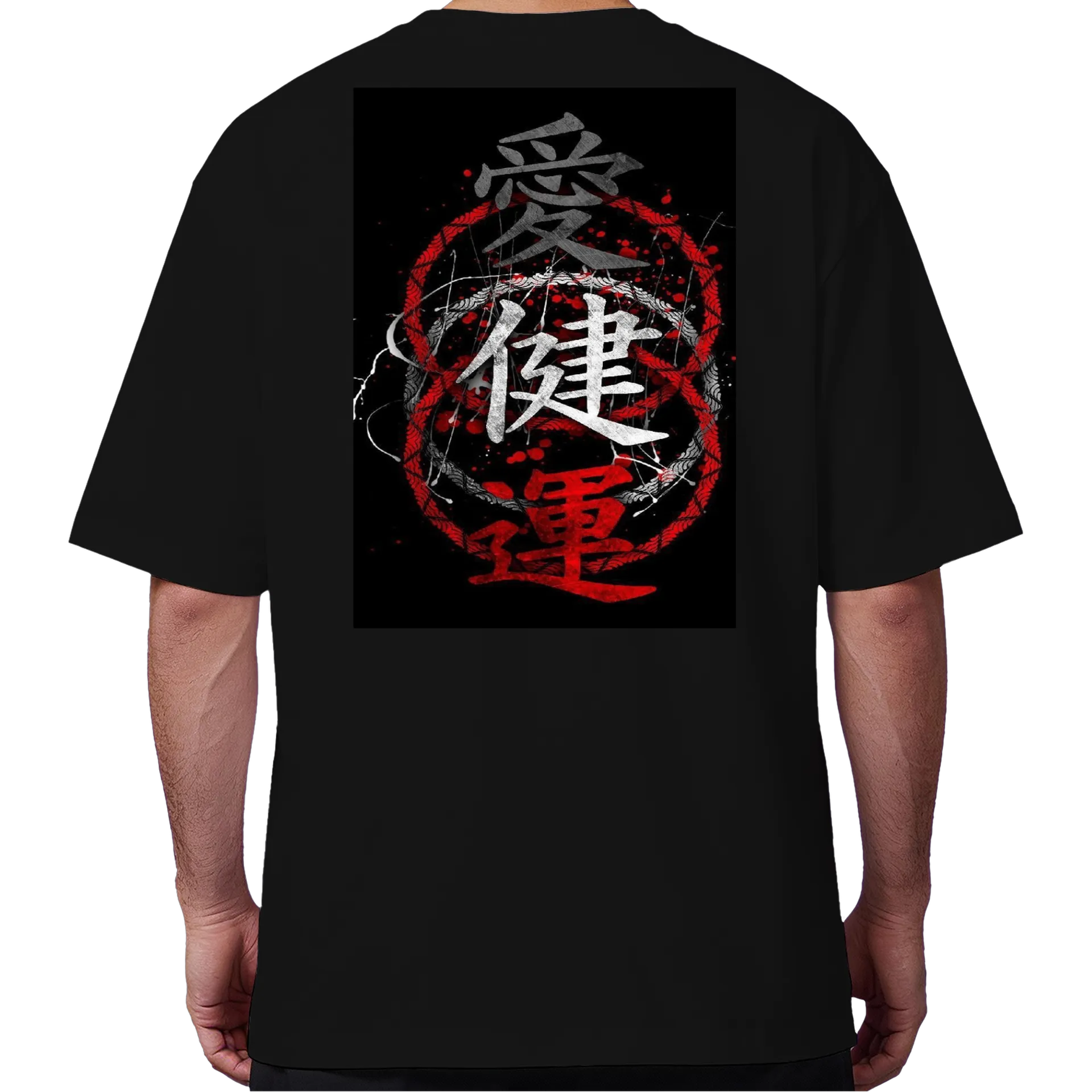 Camiseta Oversized Estampa Personalizada Preto 100% Algodão - Imagem 6