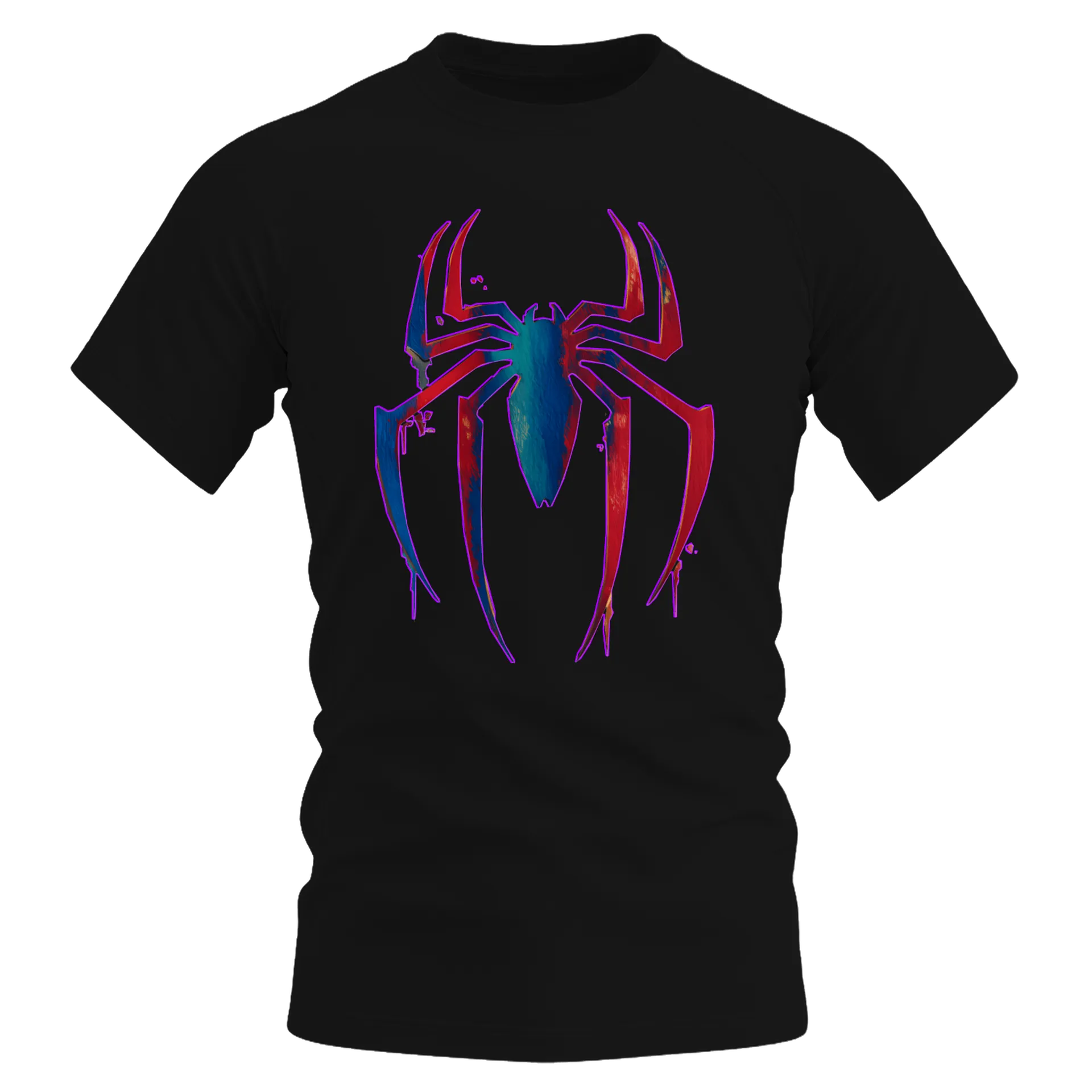 Camiseta Dry Fit Aranha Estilo Cartoon 100% Algodão - Imagem 1