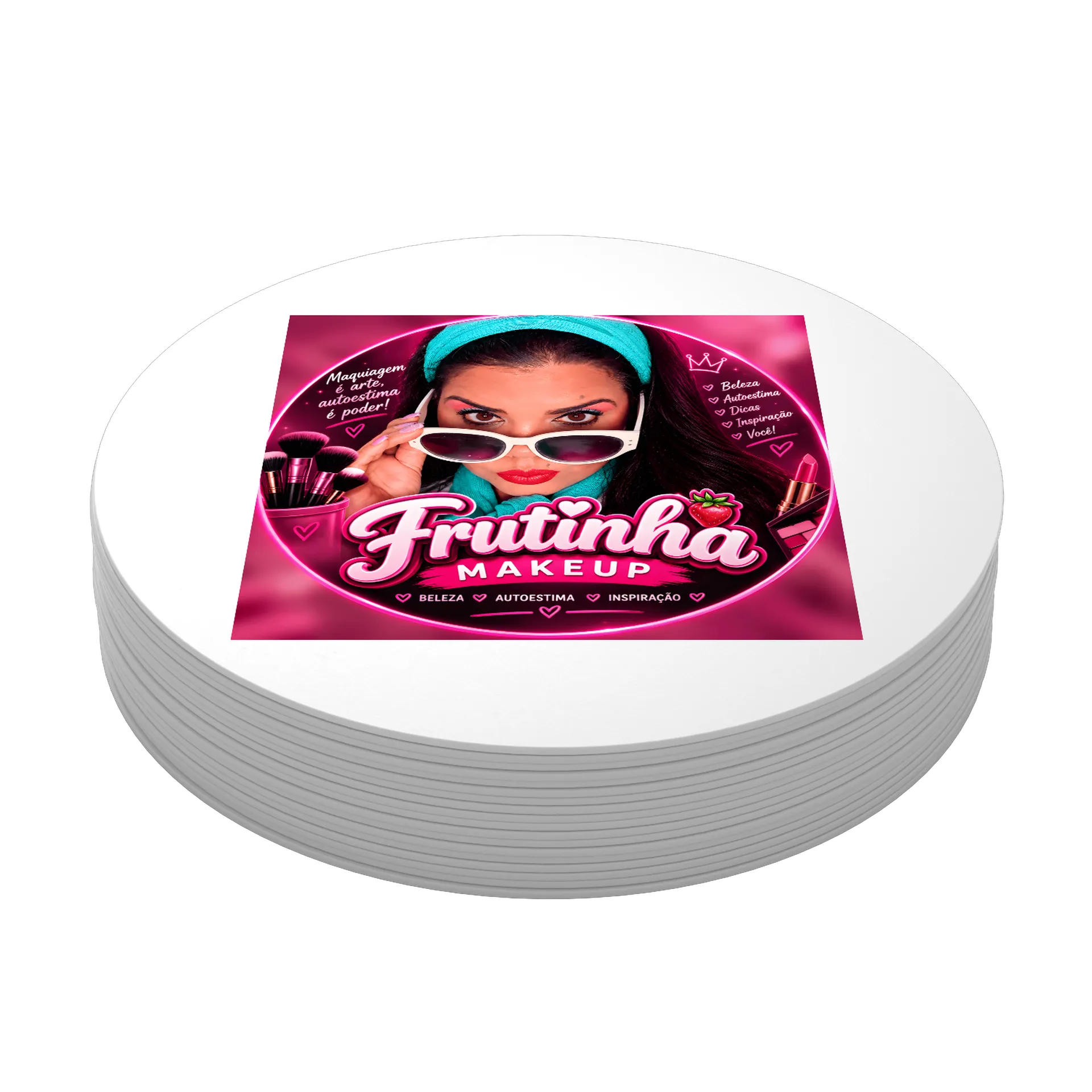 Porta-copos personalizado de Frutinha Makeup 🍓 — imagem 3 de 3