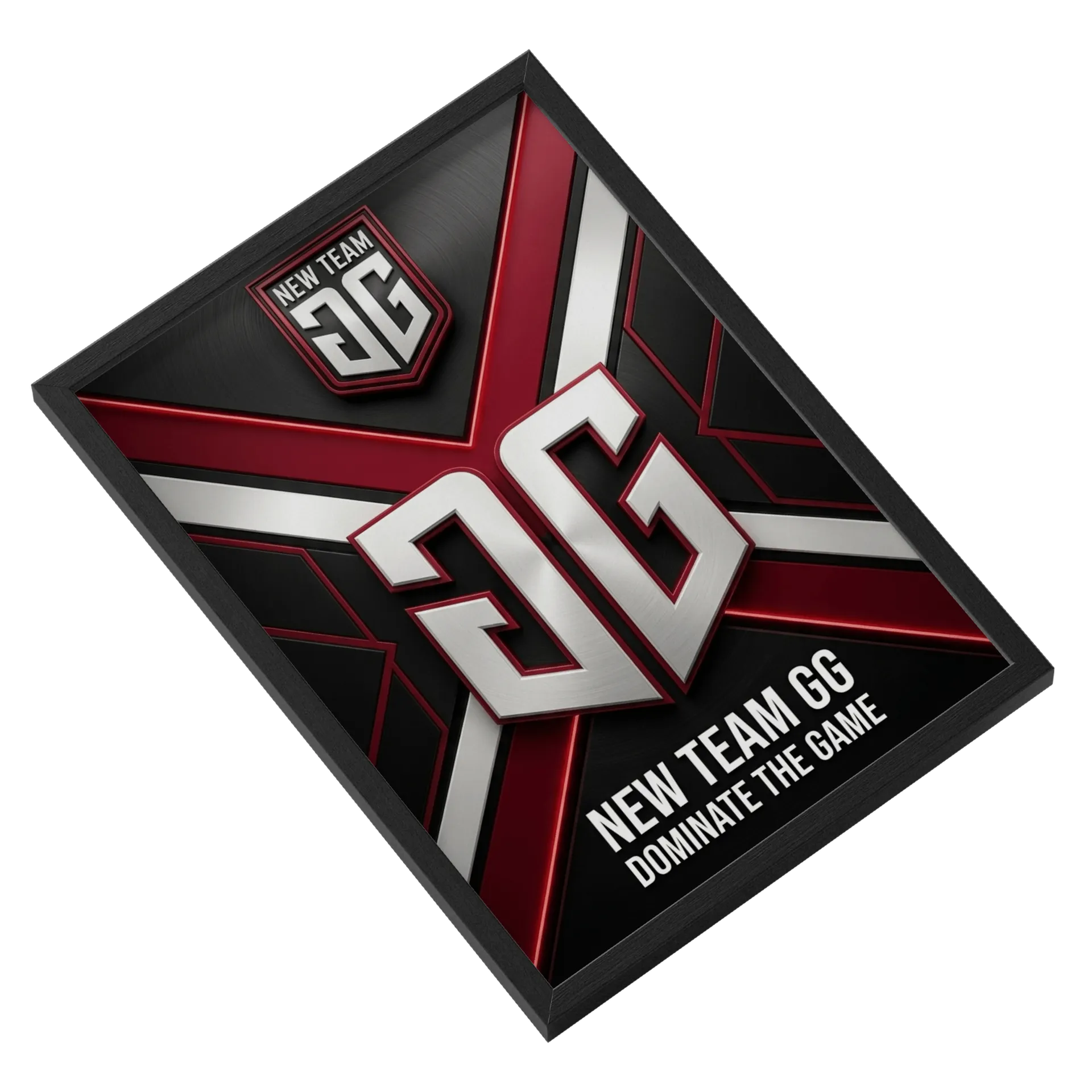 Quadro New Team GG Dominates the Game A3 MDF e Vidro - Imagem 2