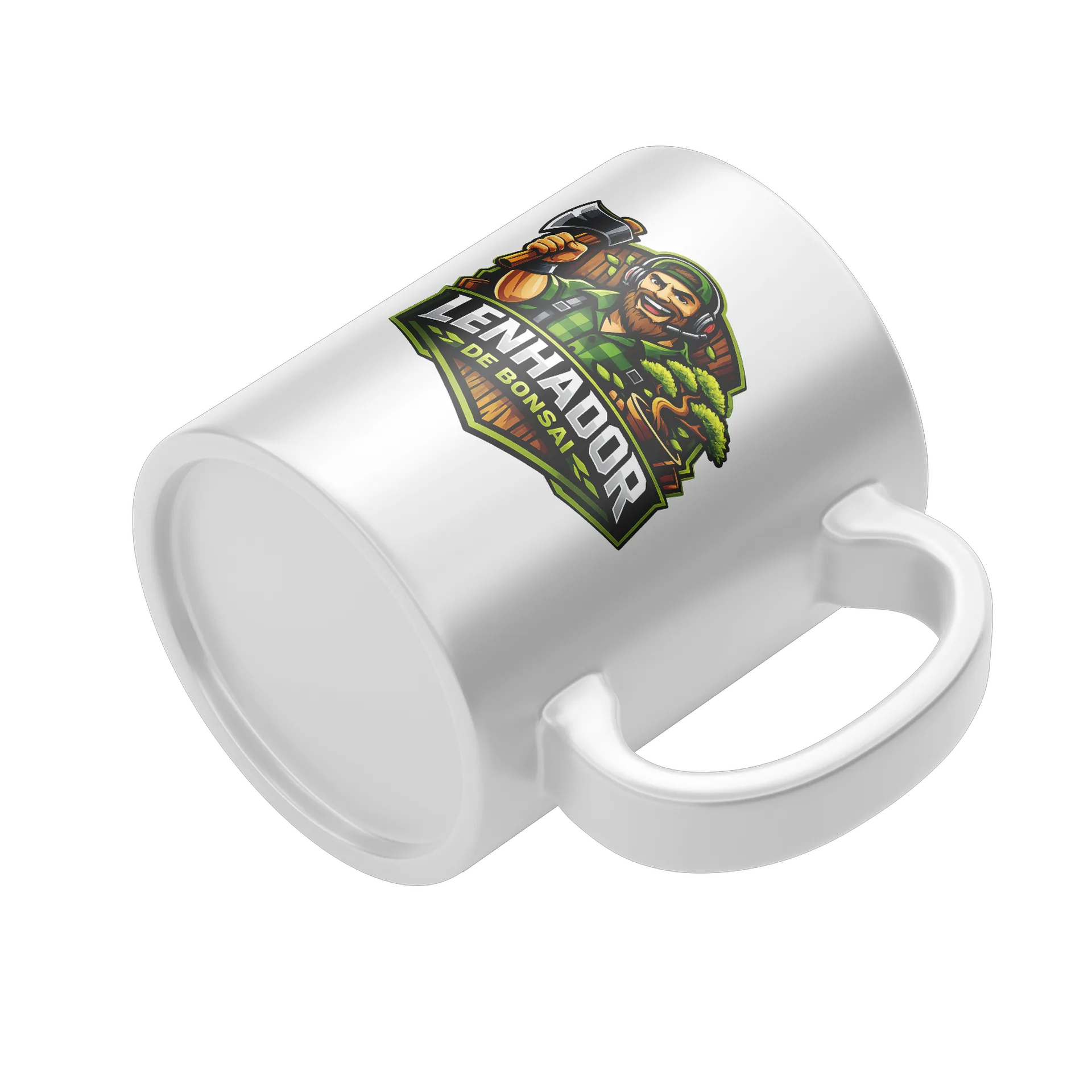 Caneca Porcelana Lenhador de Bonsai 325ml - Imagem 4