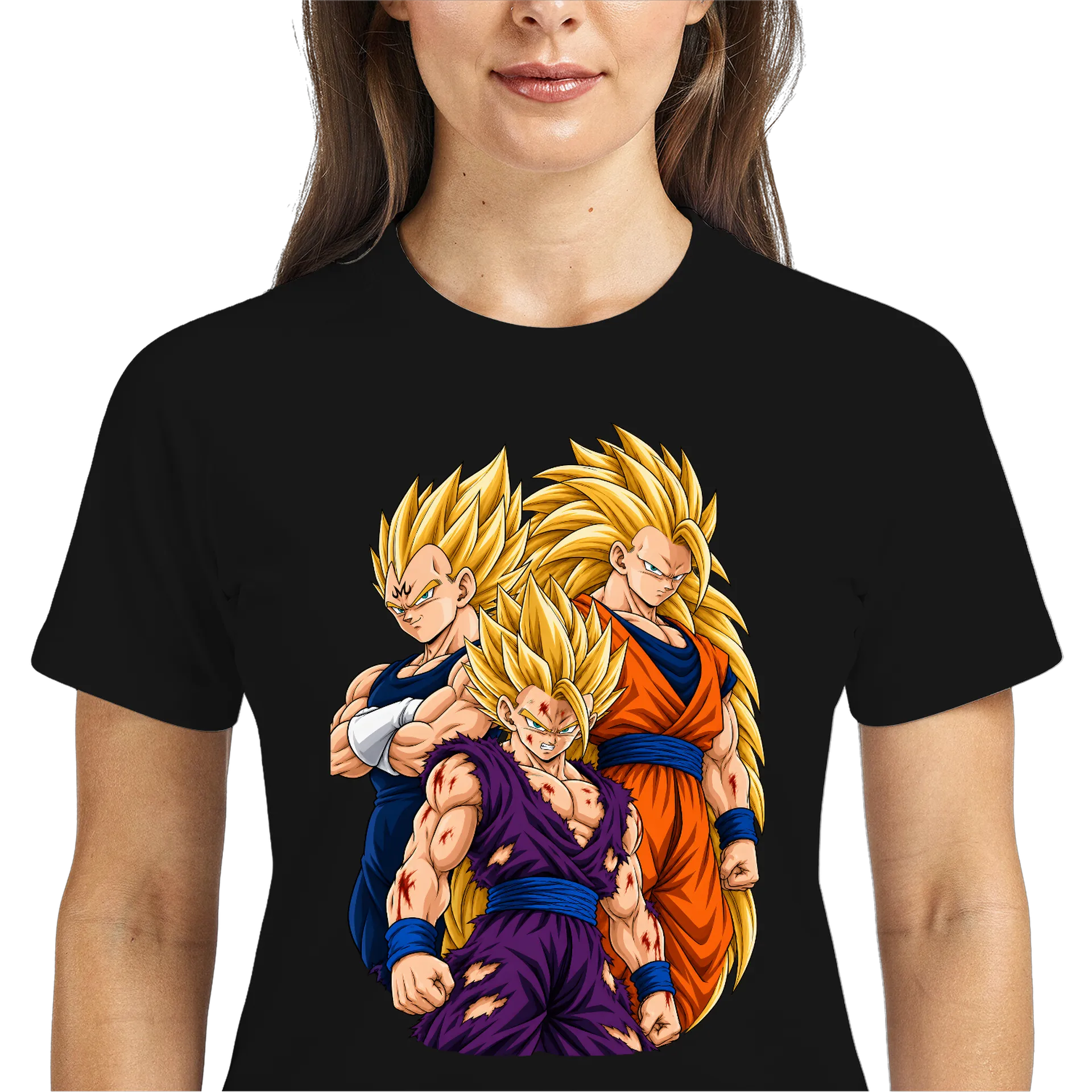 Camiseta DryFit Goku, Vegeta e Gohan - Imagem 2