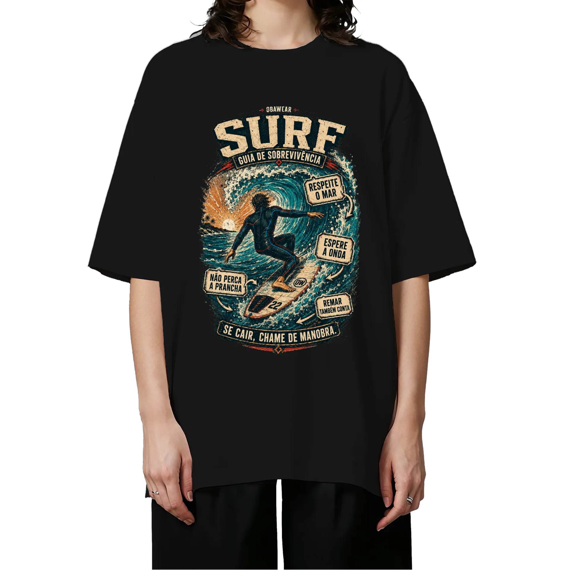 Camiseta Oversized Surf OBAWEAR  - Imagem 2