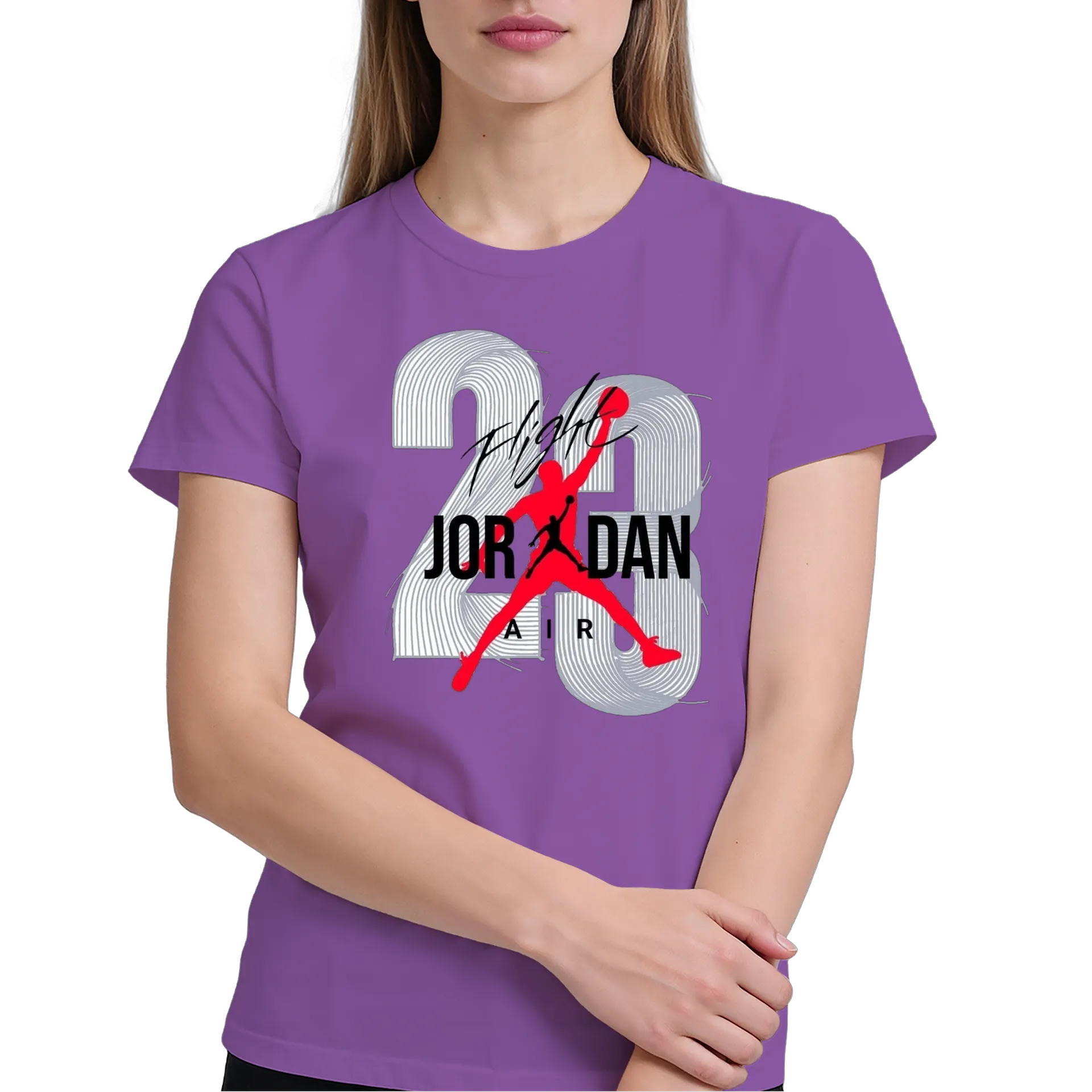 Camiseta Jordan Air Logo Estampa Grafite Vermelha 100% - Imagem 4