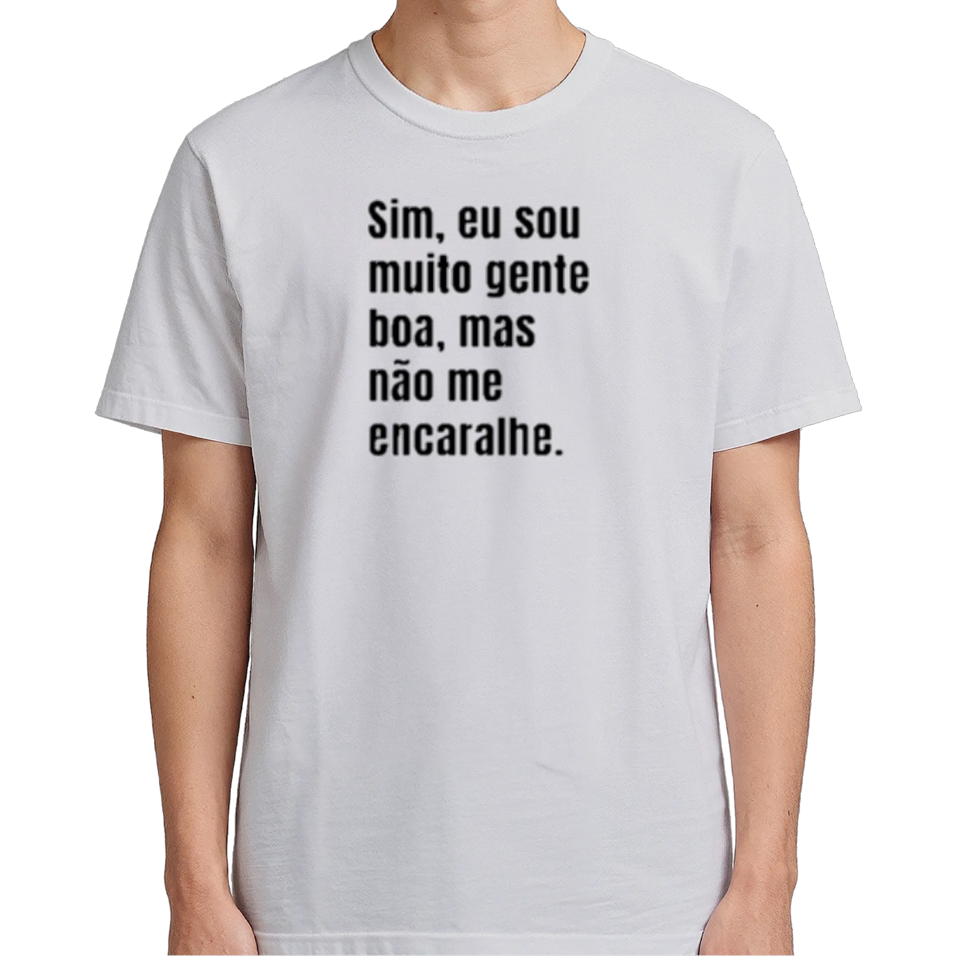Camiseta Estampa Frase Simples 100% Algodão - Imagem 5