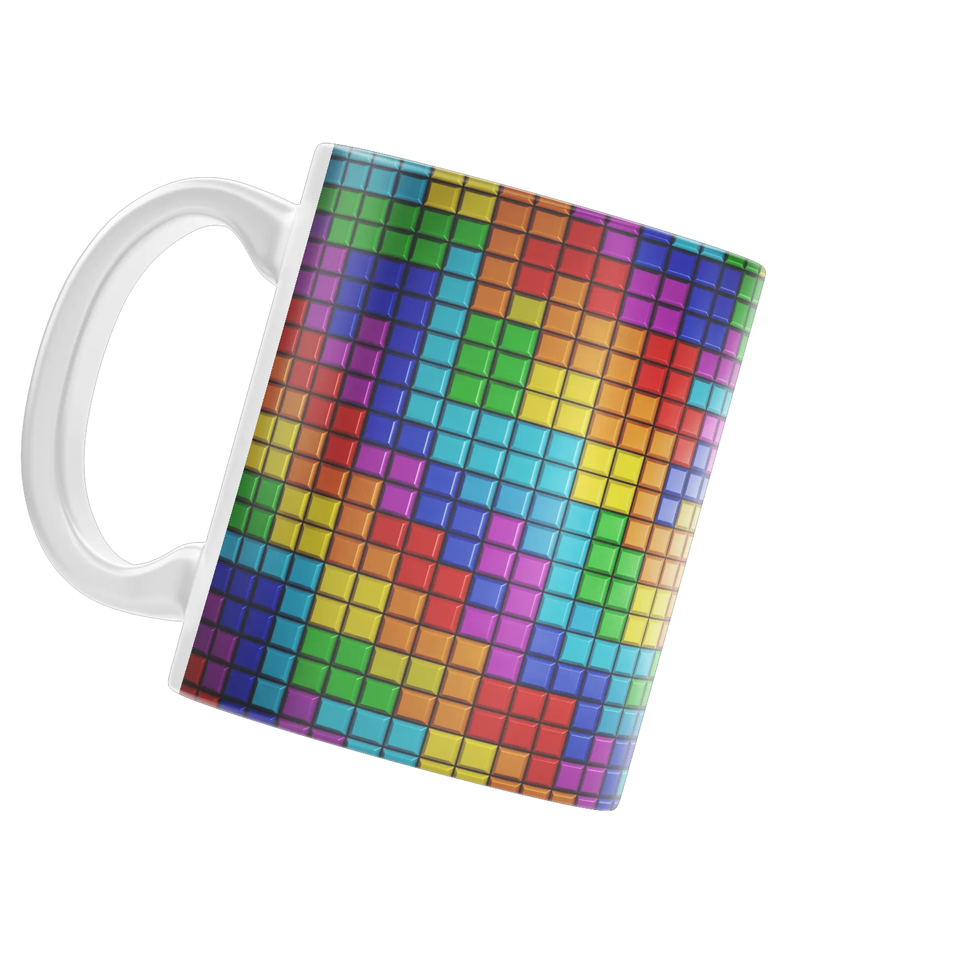 Caneca Xadrez Multicores - Imagem 3