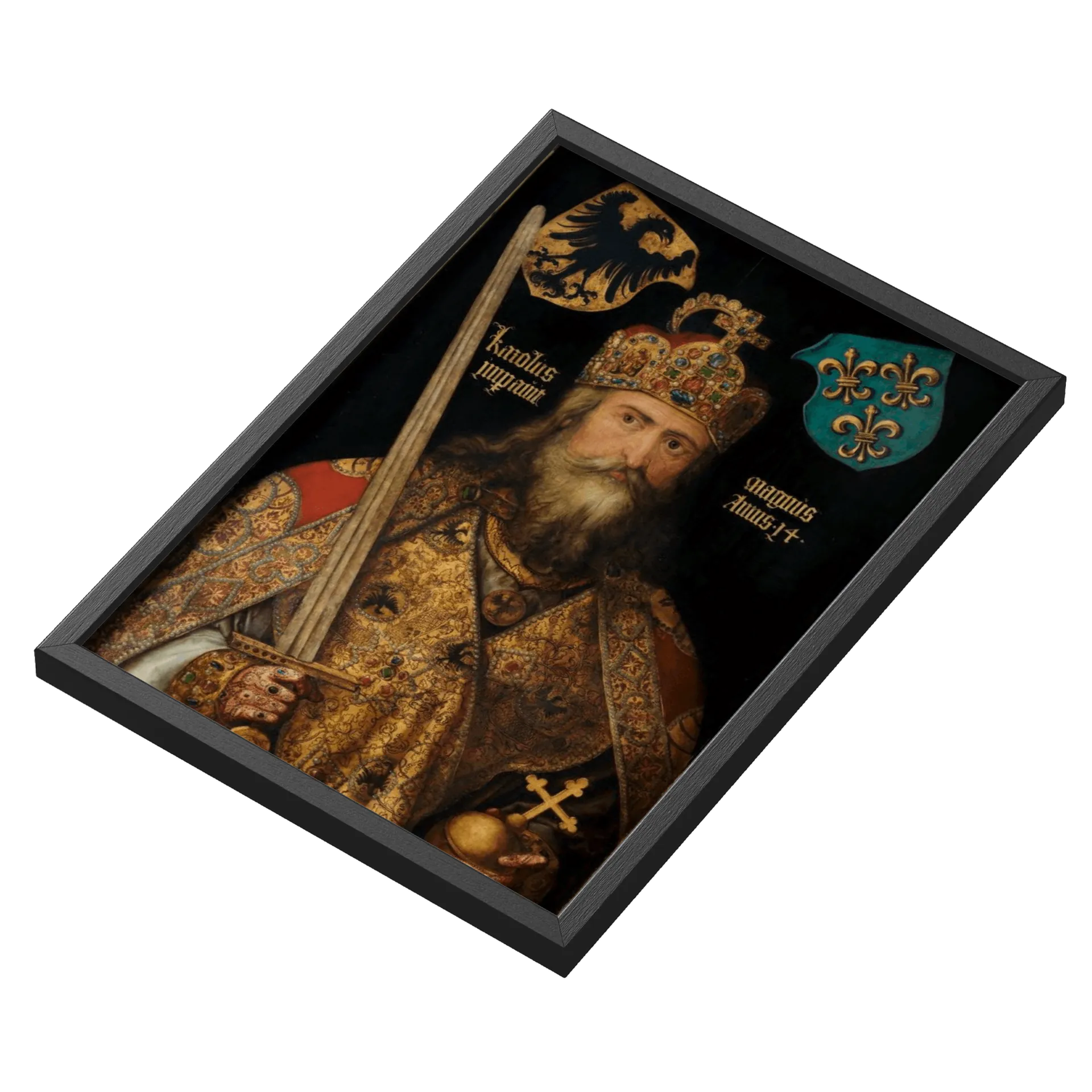 Quadro Carlos Magno - Oficial da História Medieval - Imagem 3