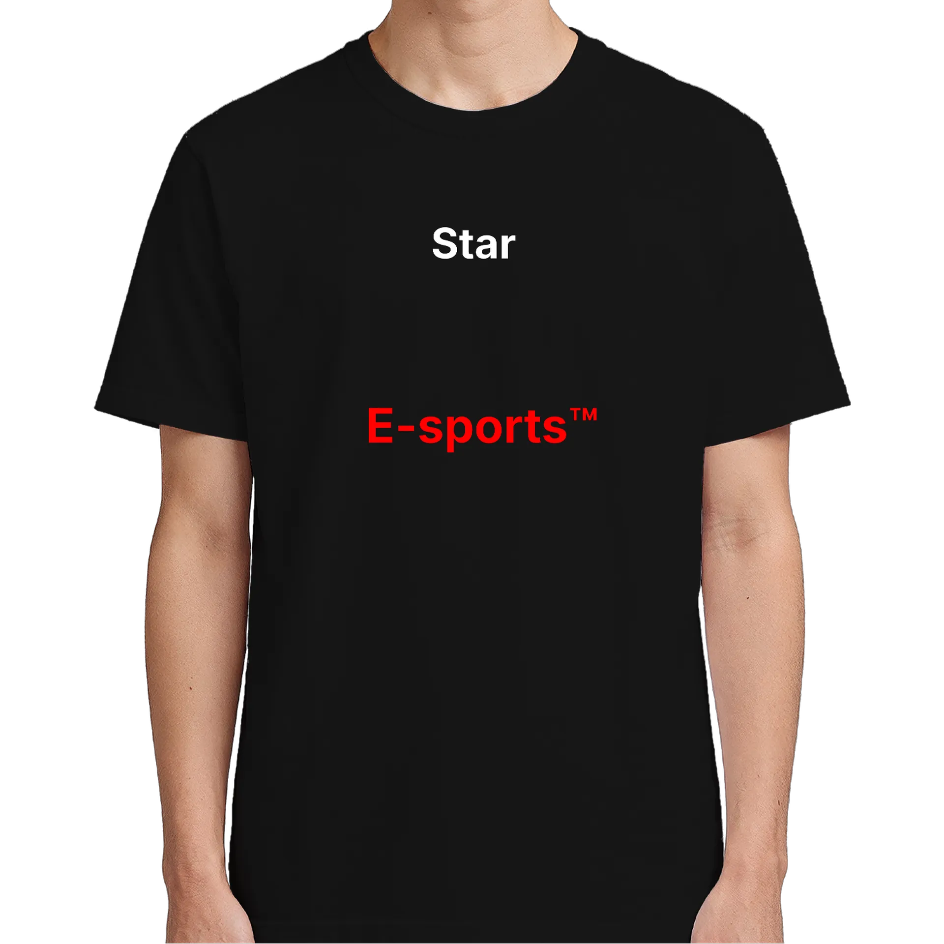 Camiseta E-sports Logo 100% Algodão Preto - Imagem 4