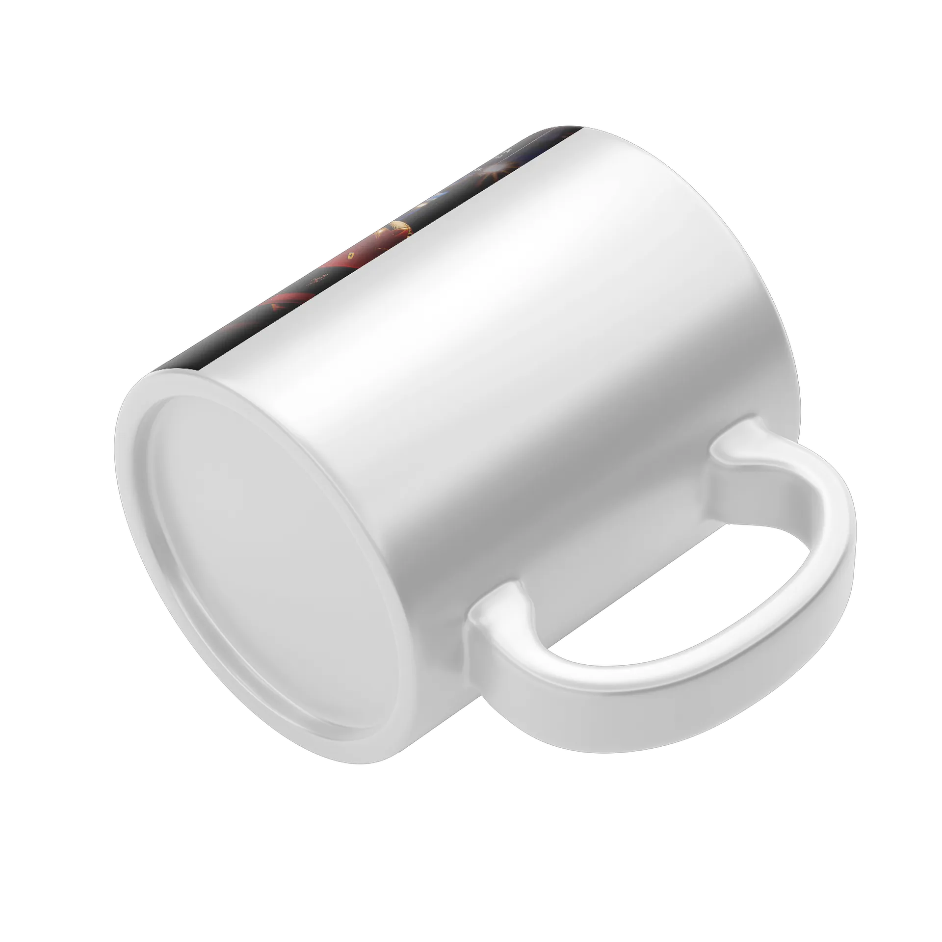 Caneca Branco Falcões Ferrari 325ml de Shiatsu personalizados — imagem 4 de 4