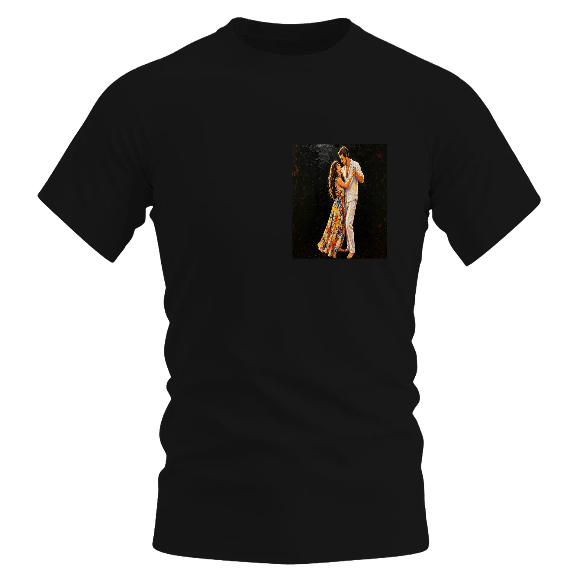 Camiseta Dry Fit Dançarinos Românticos Estampa Artística - Imagem 1