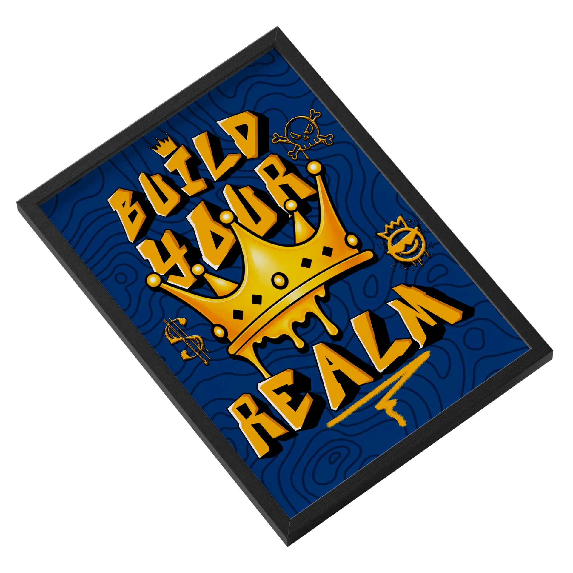 Quadro A3 Build Your Realm Com Vidro - Imagem 2