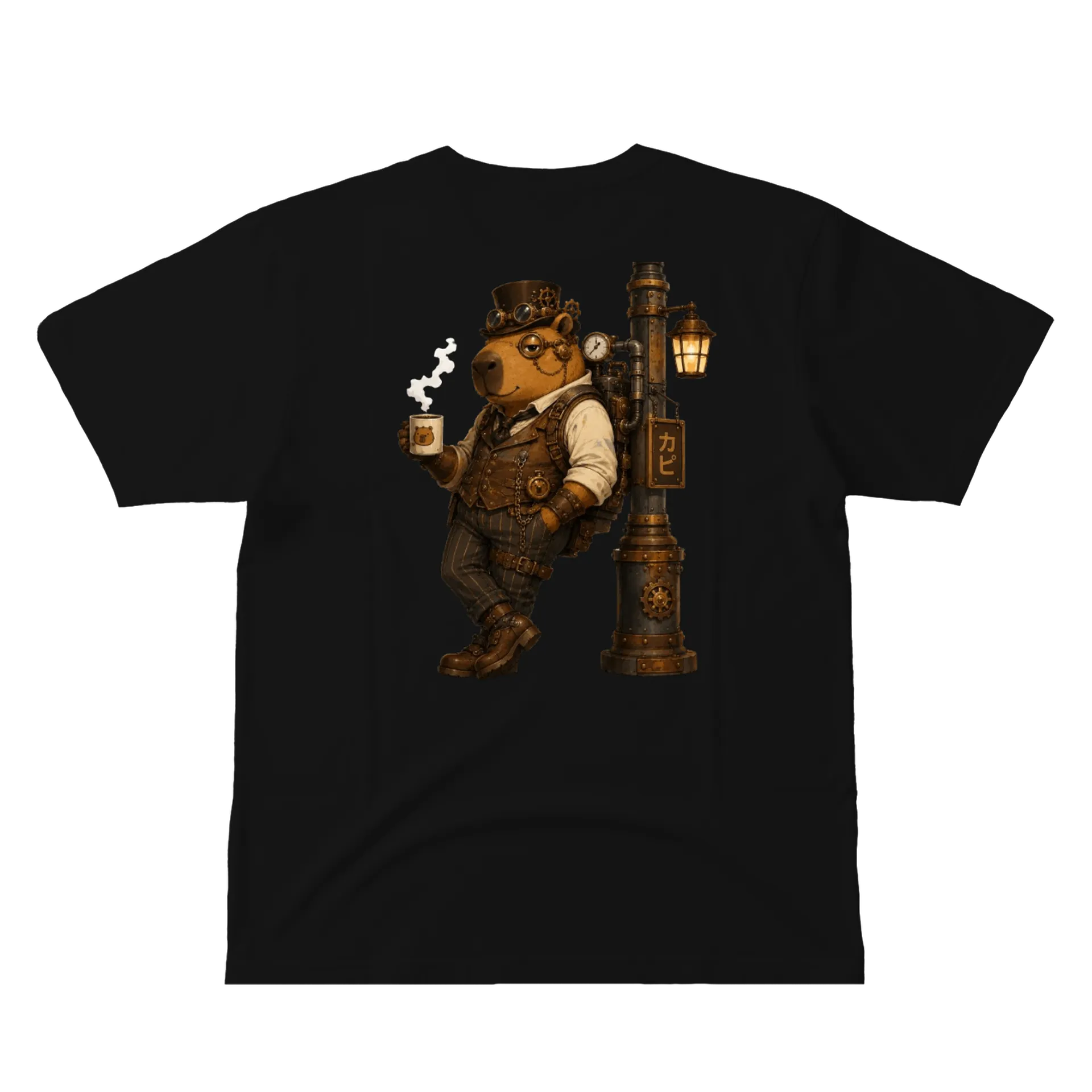 Camiseta Capi - SteamPunk de Capyverso - byCARLETTI — imagem 2 de 6