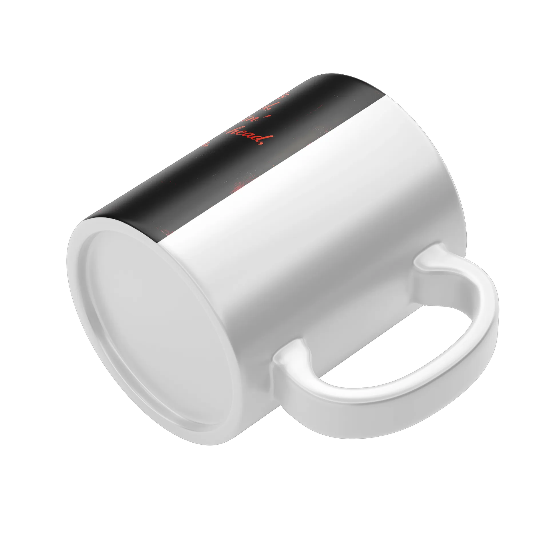 Caneca Estampa Tipográfica Silhuetas Pretas 325ml - Imagem 4
