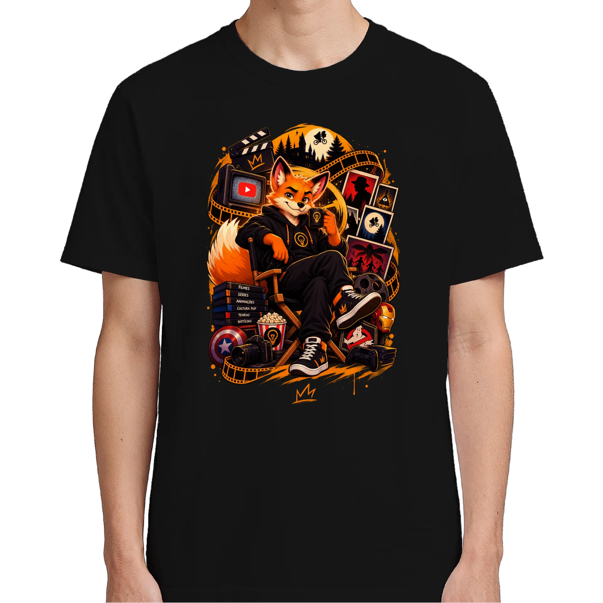 Camiseta Raposa Foxy Luz 100% Algodão - Imagem 5