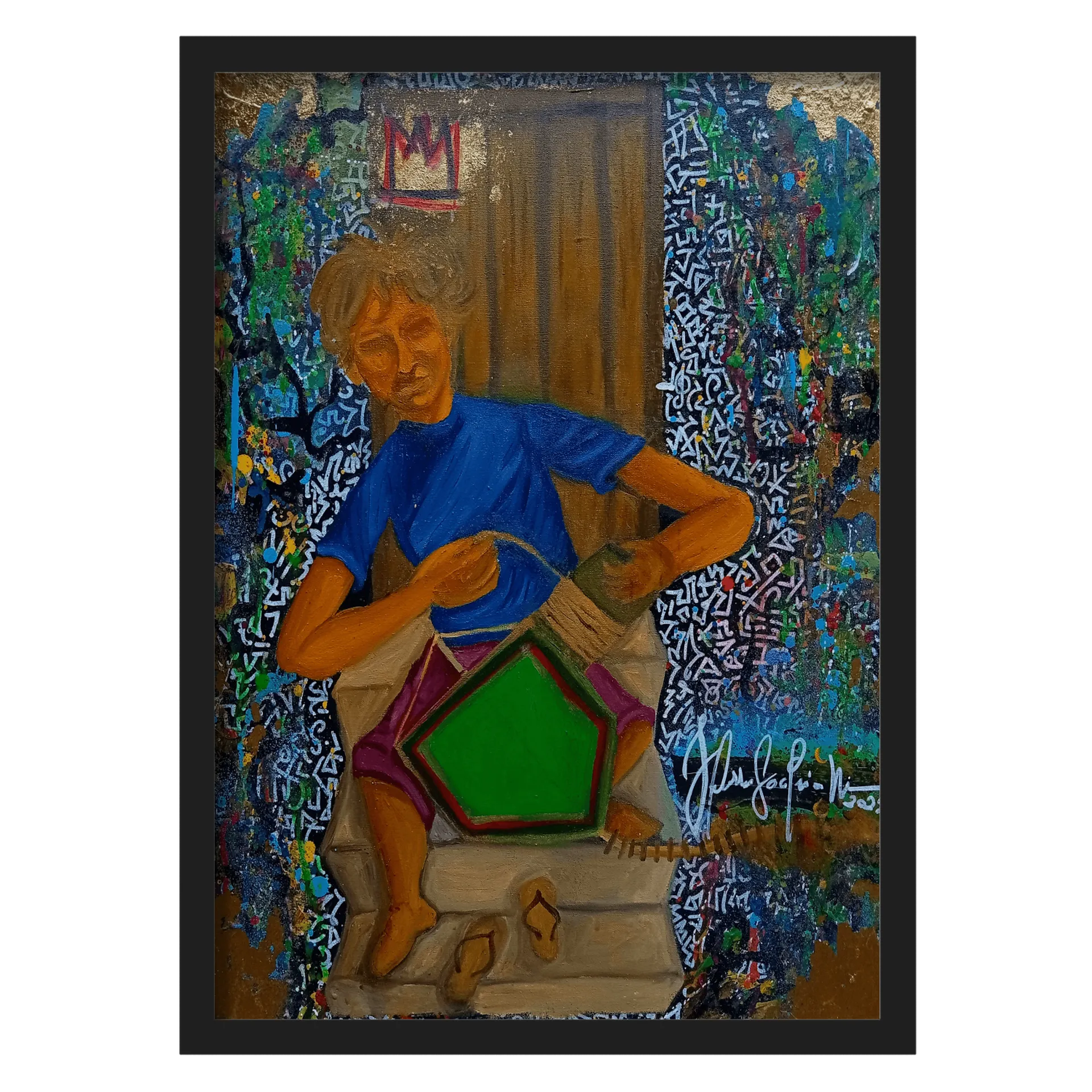 Quadro A3 O Pequeno Rei das Pipas Com Vidro de Jeferson Nalin  — imagem 1 de 3