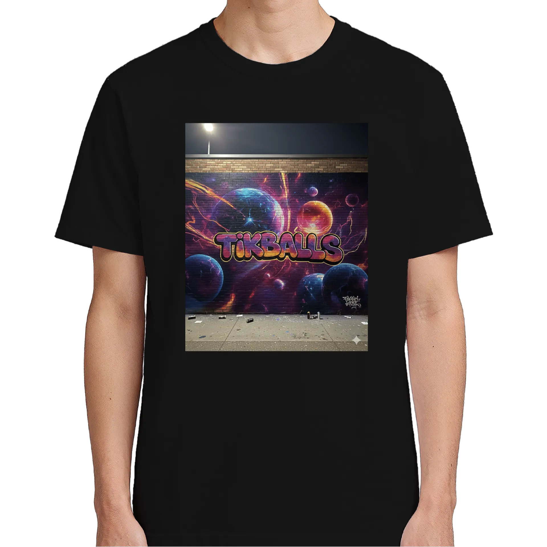 Camiseta Estampa Tikballs Galáxia 100% Algodão - Imagem 5