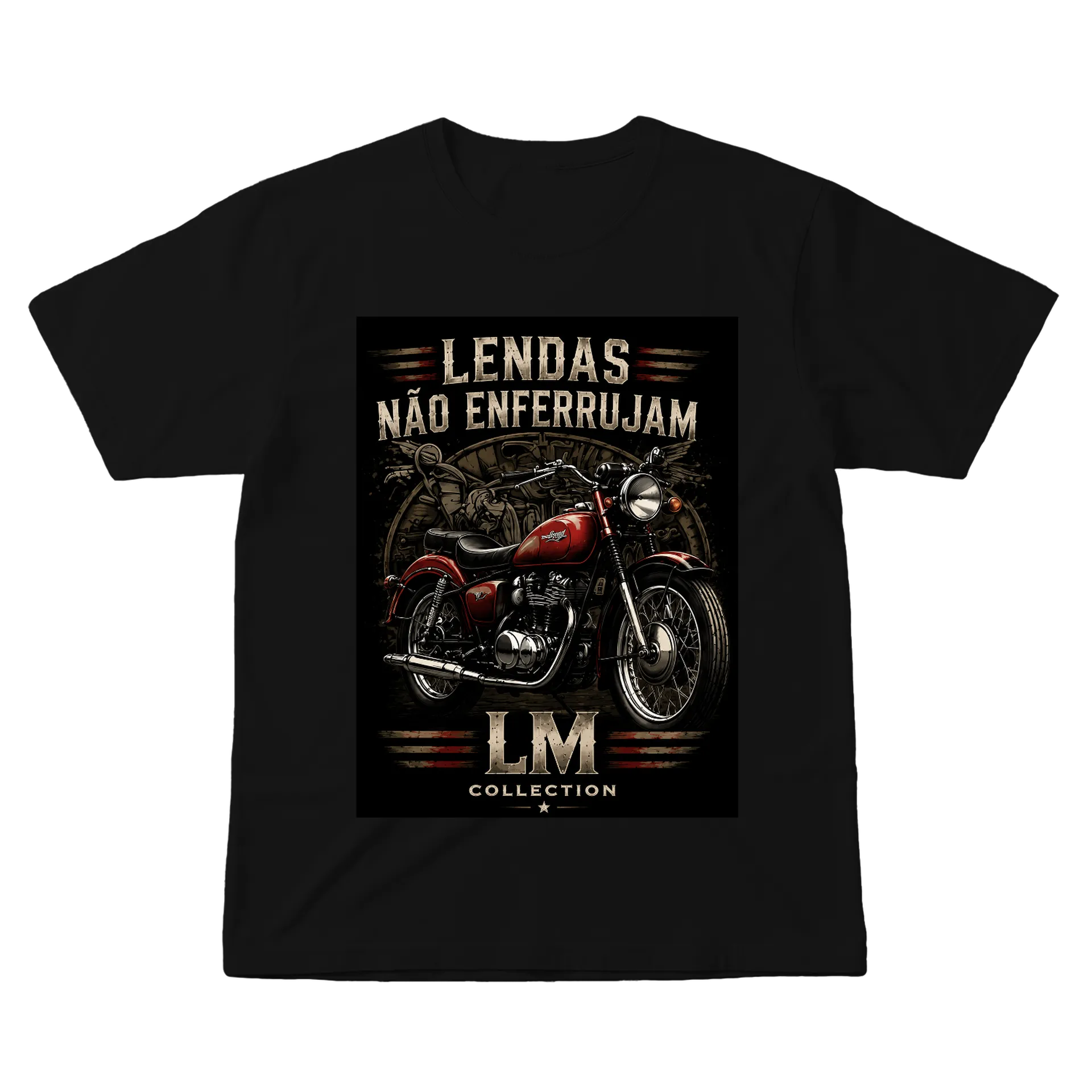 Camiseta  Moto Tribute 100% Algodão - Imagem 1