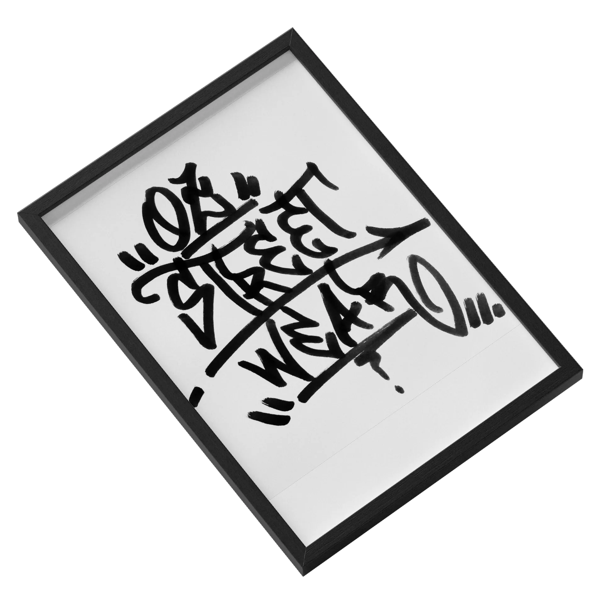 Quadro A3 Tag Vidro de Oz Streetwear — imagem 2 de 3