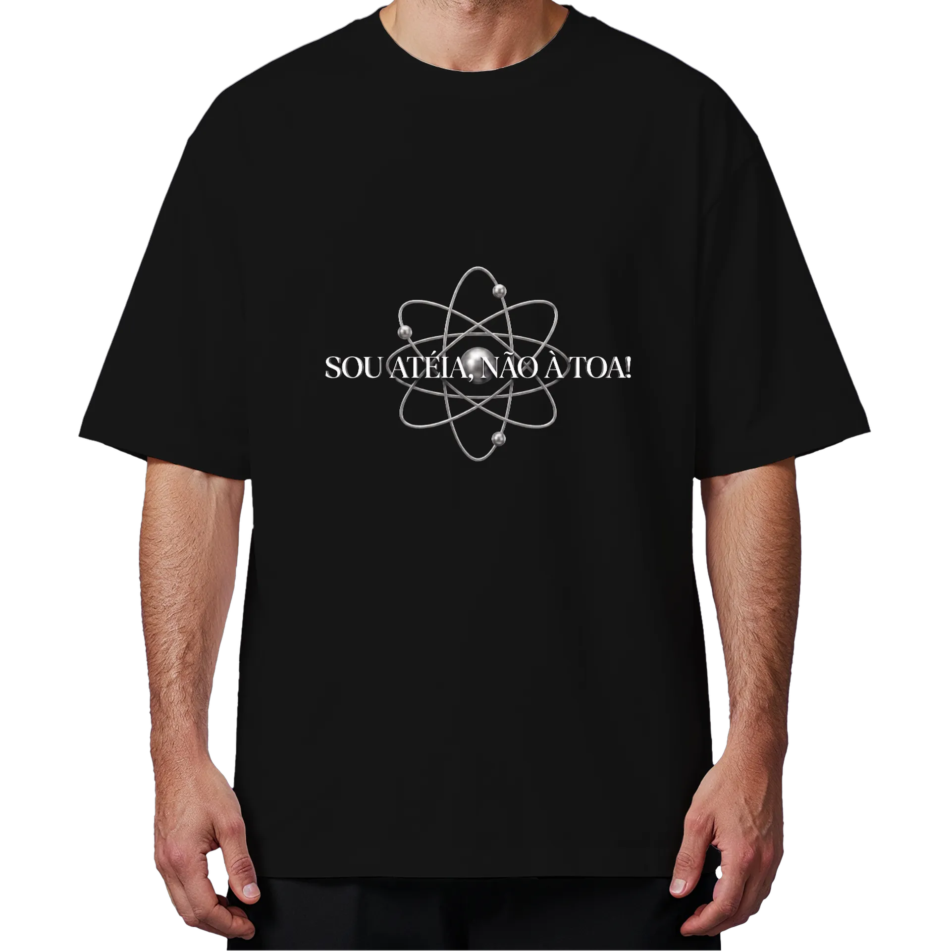 Camiseta Oversized sou atéia - Imagem 4