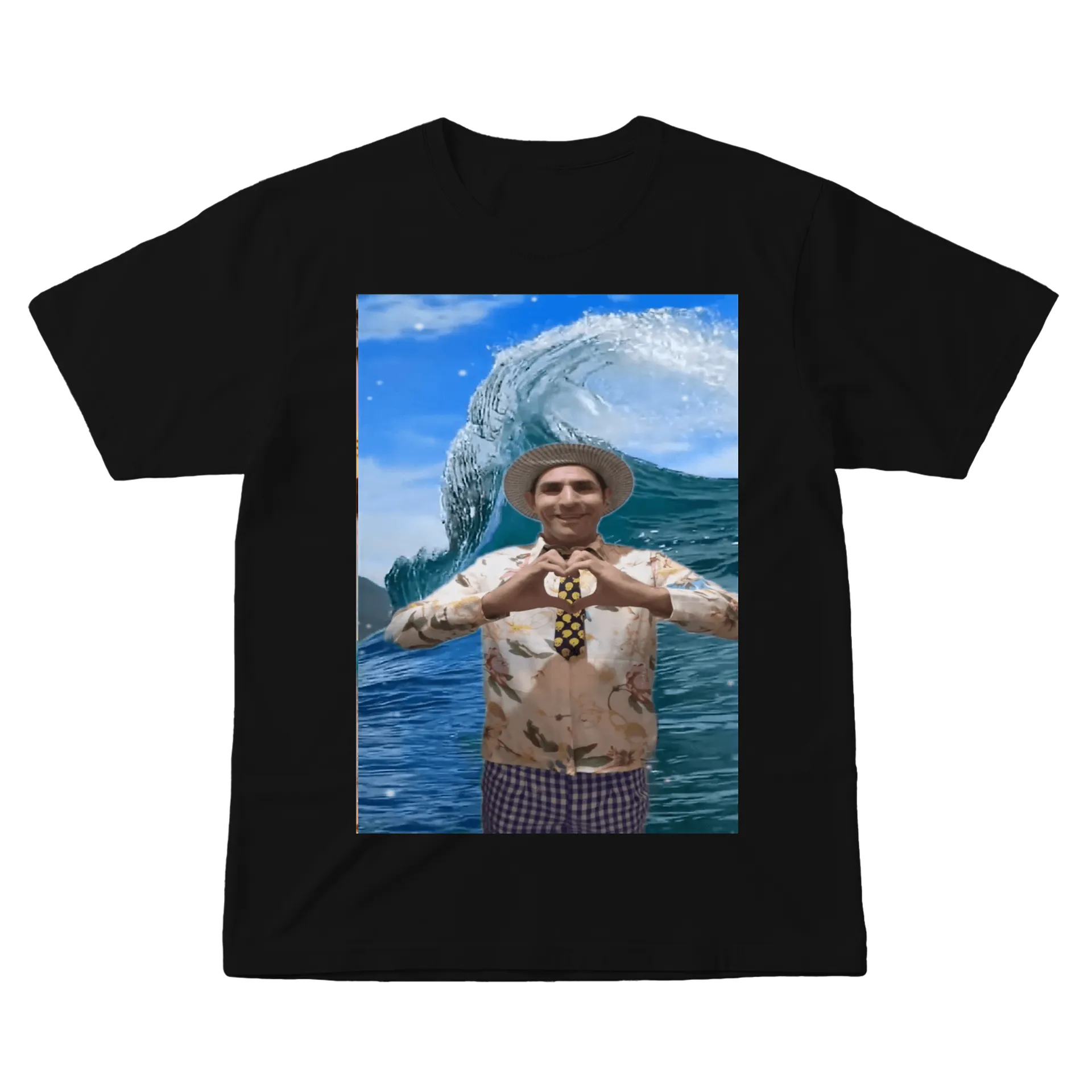 Camiseta Estampa Praia Pôr do Sol 100% Algodão de cleodearaujo — imagem 1 de 6