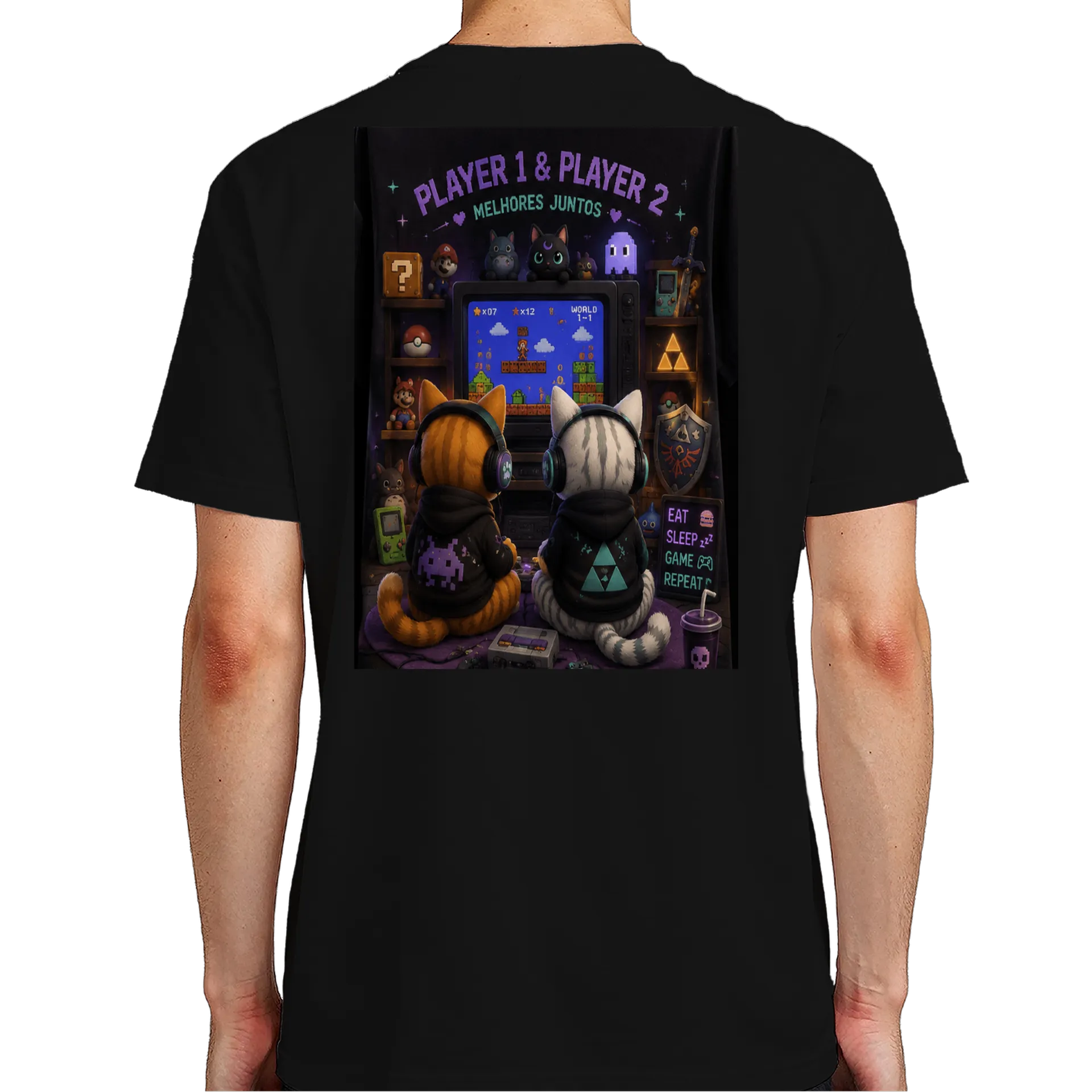 Camiseta Cat's Mario  - Imagem 7
