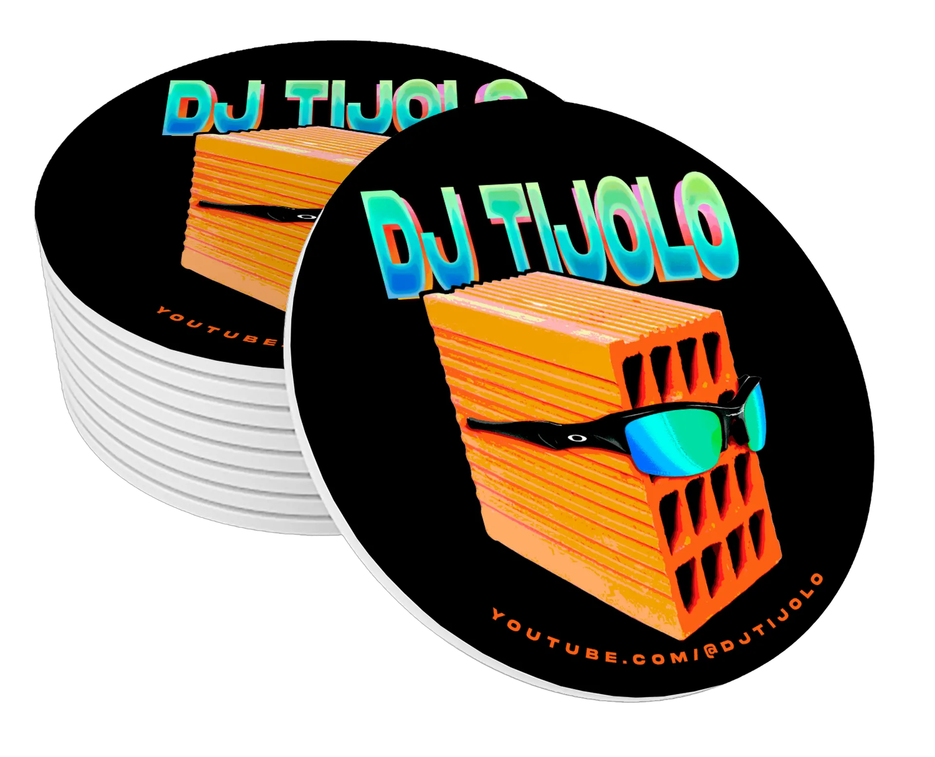 Porta-copos DJ TIJOLO Clássico - Preto de DJ TIJOLO — imagem 1 de 3
