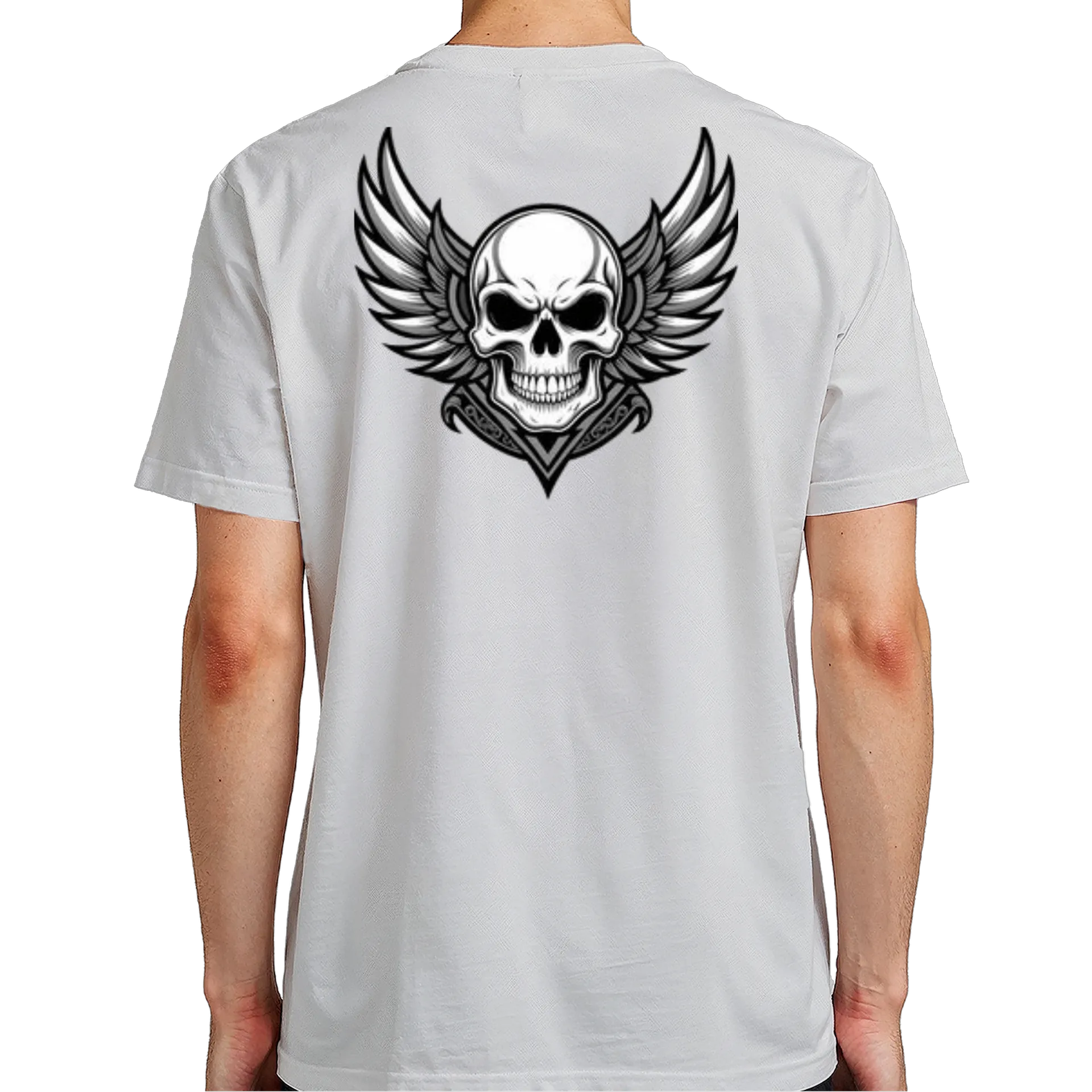 Camiseta Caveira com Asas 100% Algodão - Imagem 7