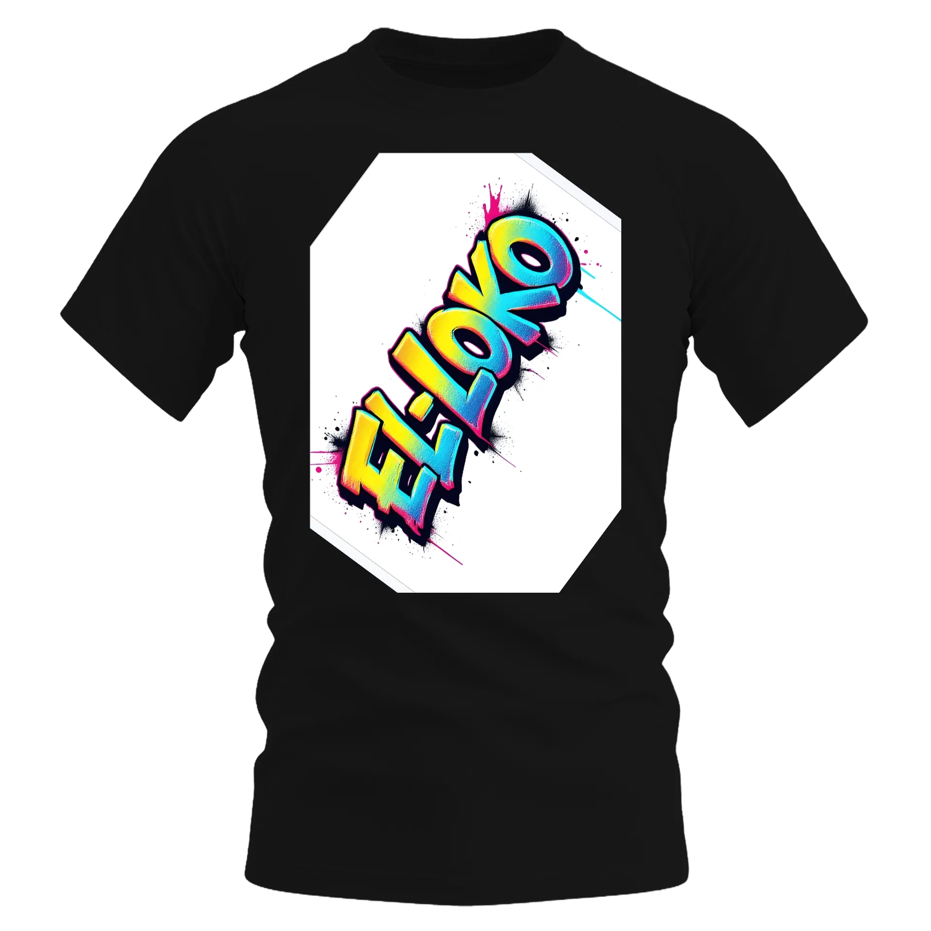 Camiseta Dry Fit Grafite Neon Art 100% Polyester - Imagem 1