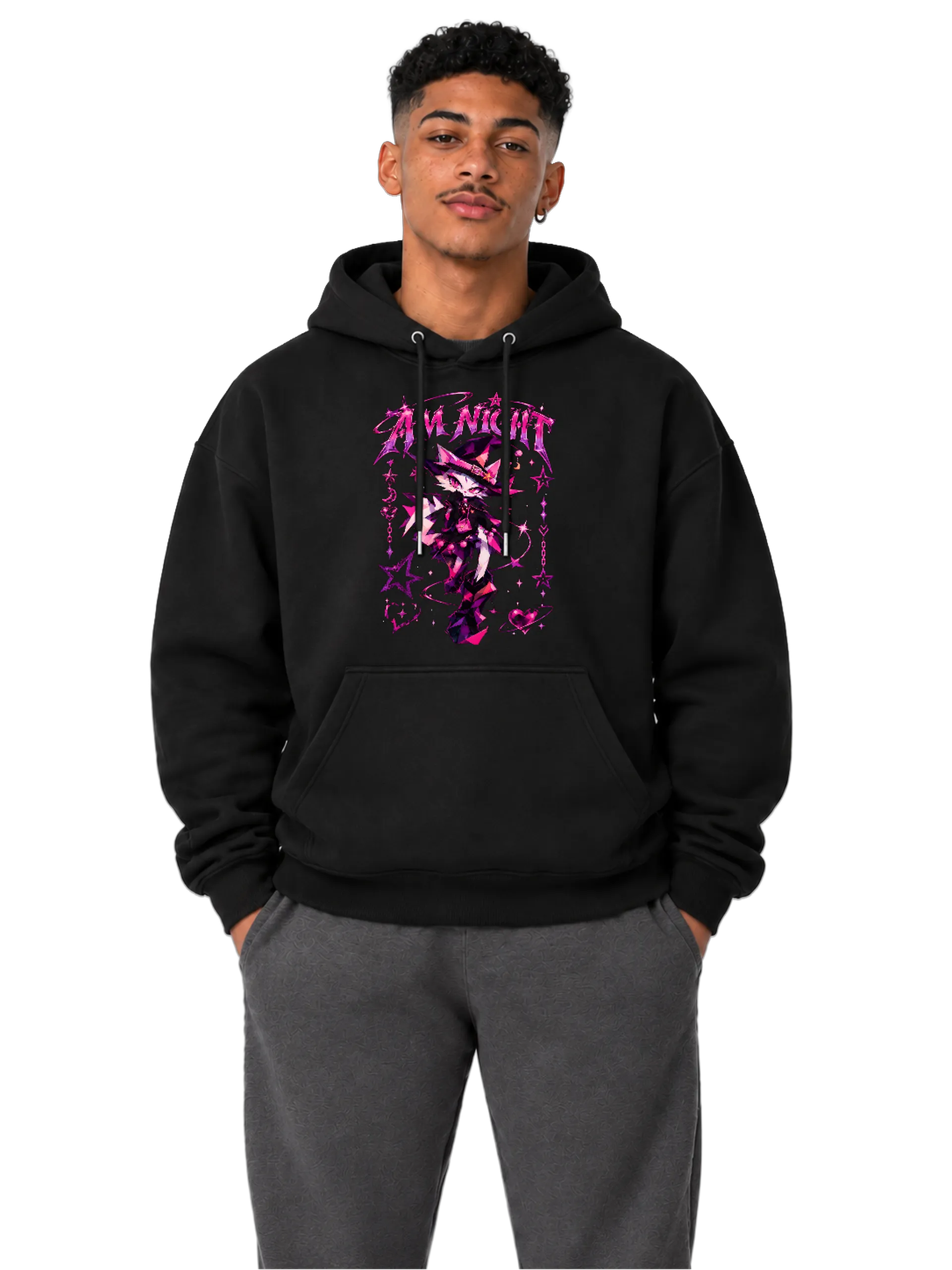 Blusa de moletom AM NIGHT SUPER SIX SEVEN Miau - Imagem 4
