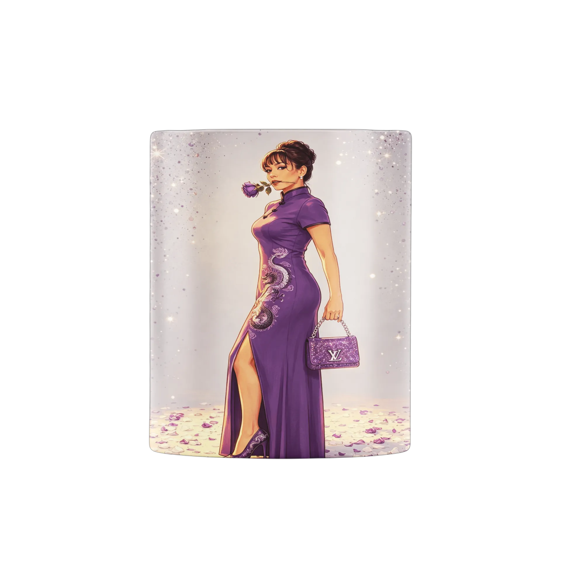 Caneca Personalizada Gata Elegante 325ml - Imagem 3