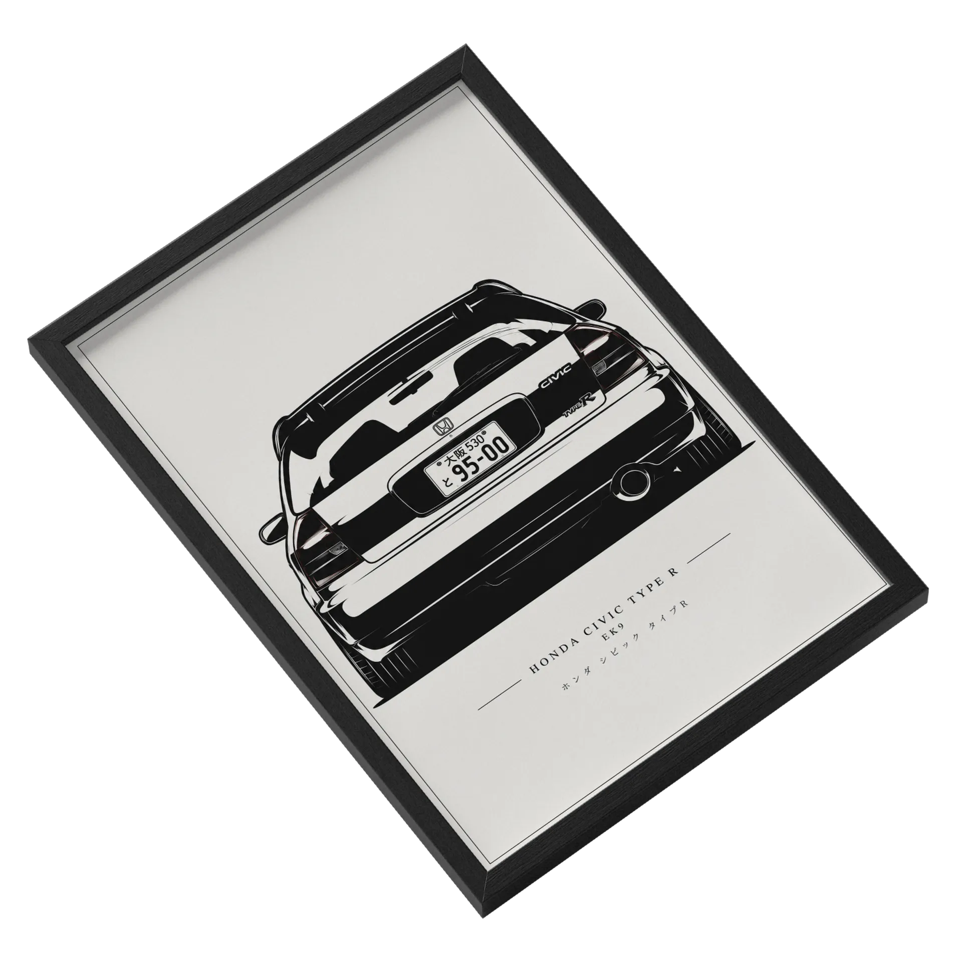 Quadro Civic EK9 A3 Com Vidro - Imagem 2