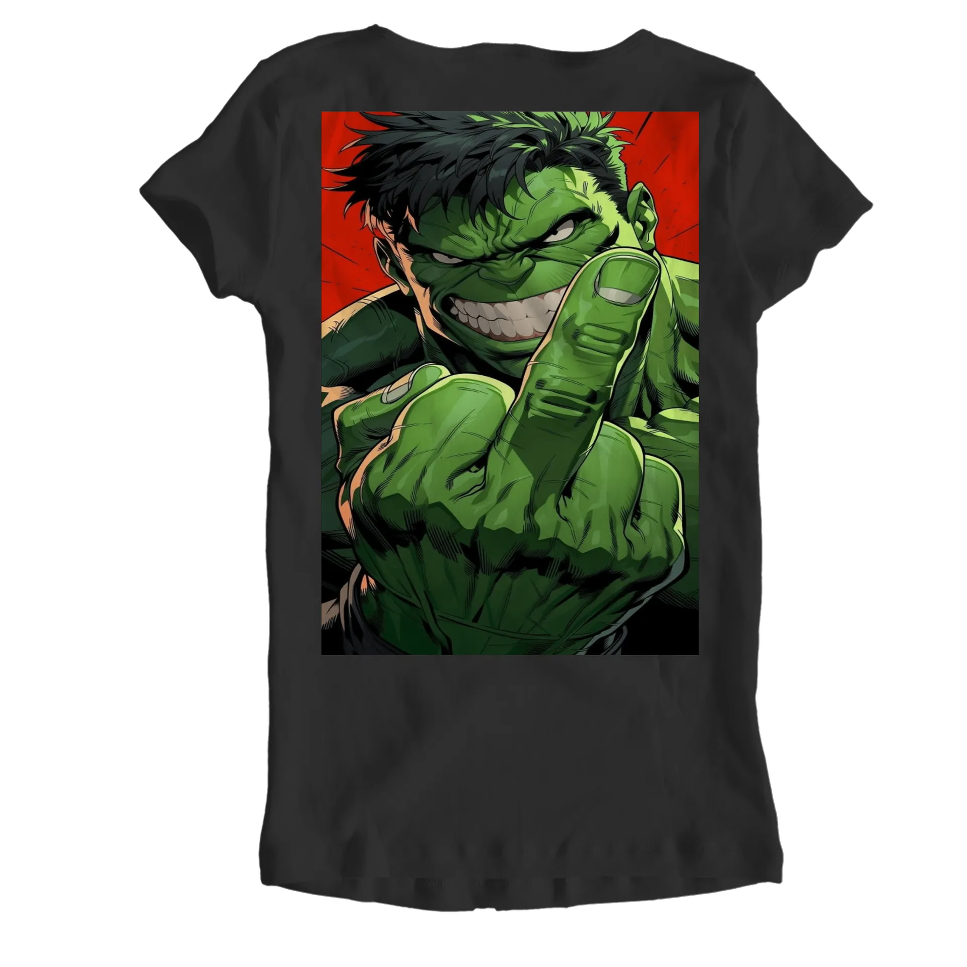 Camiseta Babylook Hulk Estilo Quadrinhos 100% Algodão - Imagem 2