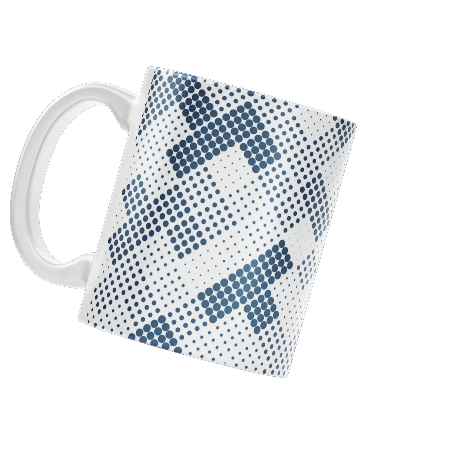 Caneca Transparente Estampa Geométrica Pontos 325ml - Imagem 3