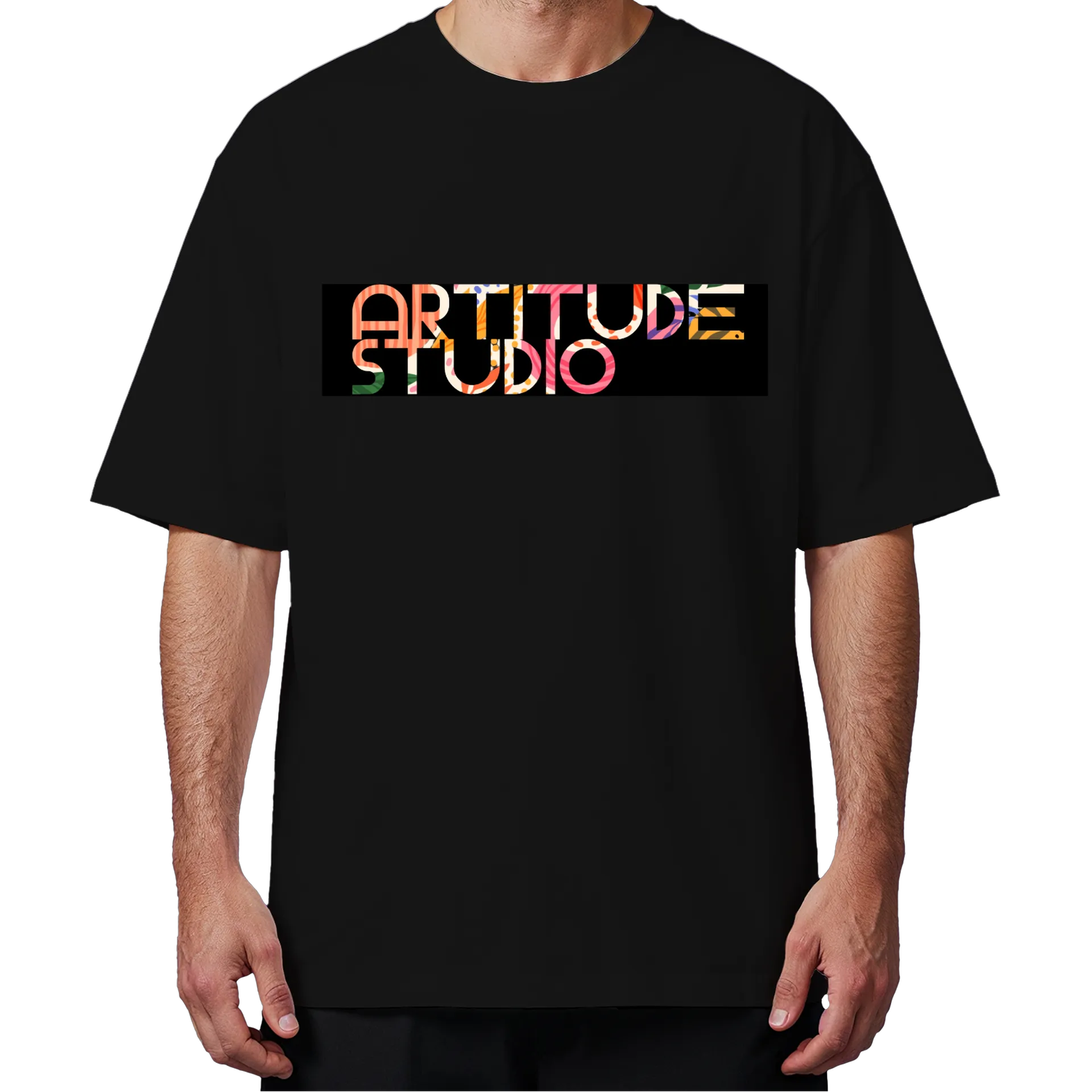 Camiseta Oversized Artitude Studio Estampa Colorida - Imagem 4