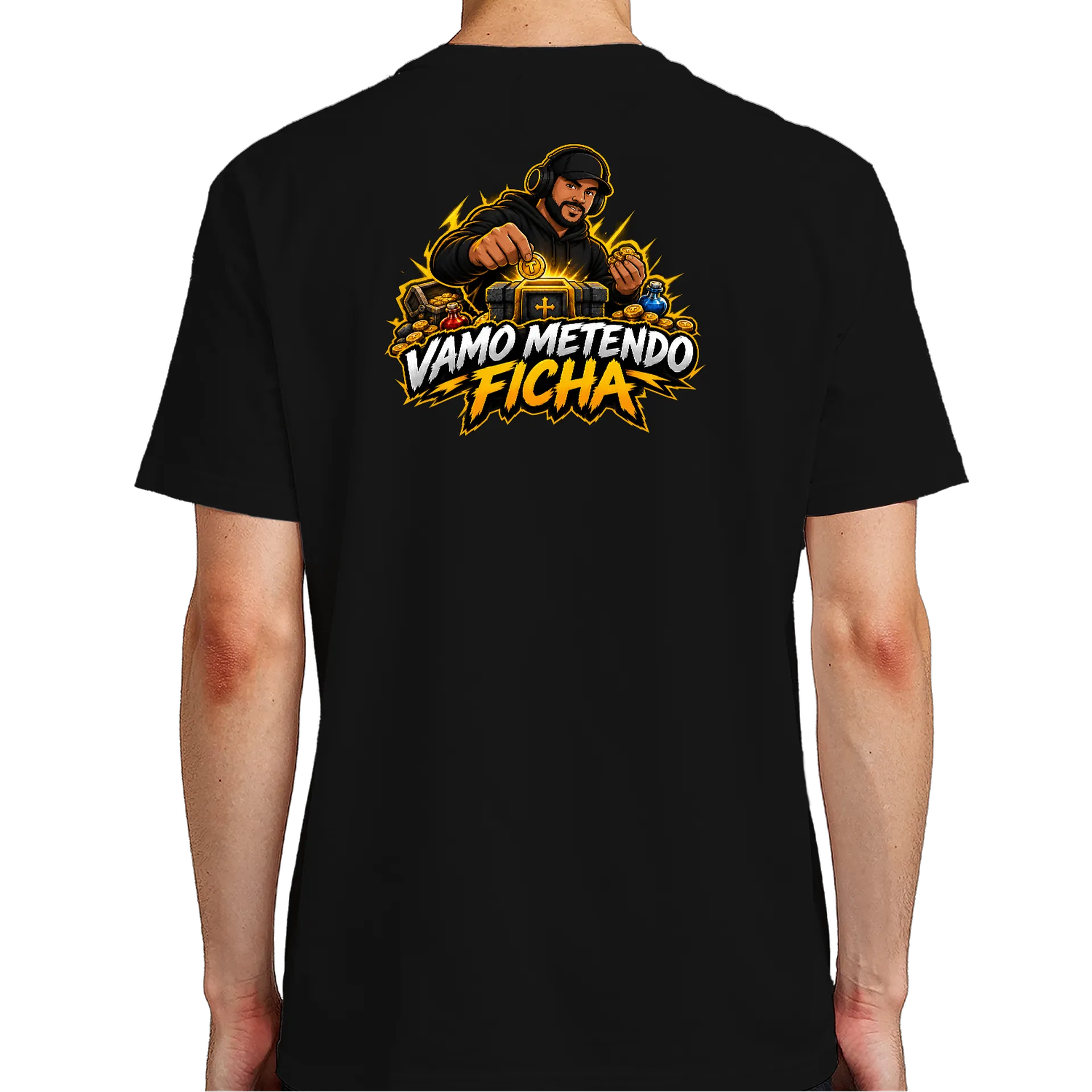Camiseta Vamo Metendo Ficha - Ju'doido de Clube do Ju'doido — imagem 6 de 6
