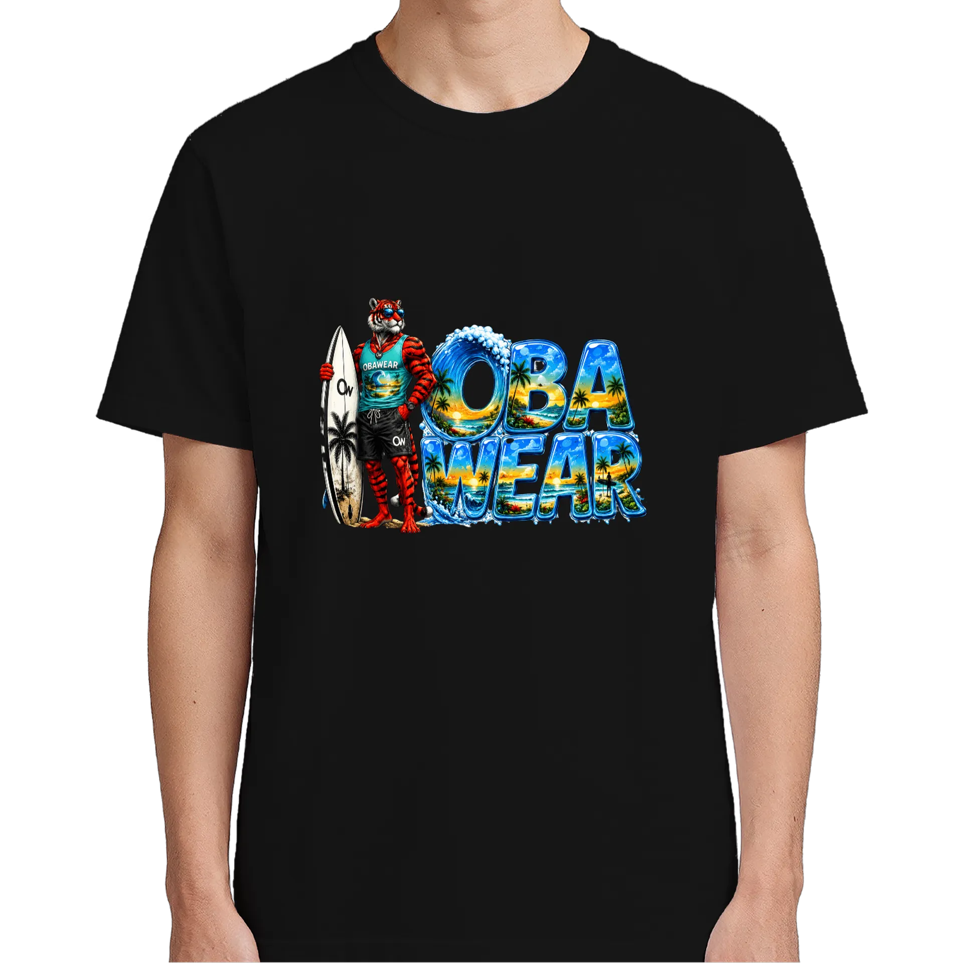 Camiseta OBAWEAR Red Tiger Surf - Imagem 4