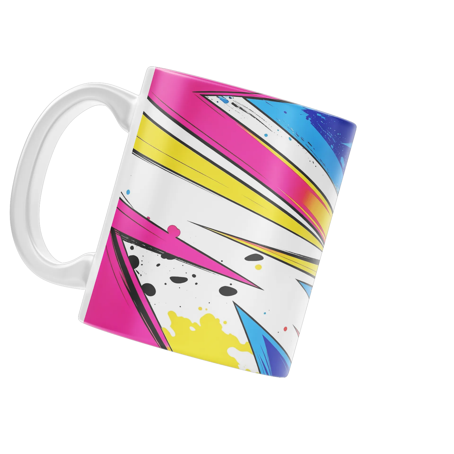 Caneca Padrão Estampa Abstrata Colorida 325ml - Imagem 3