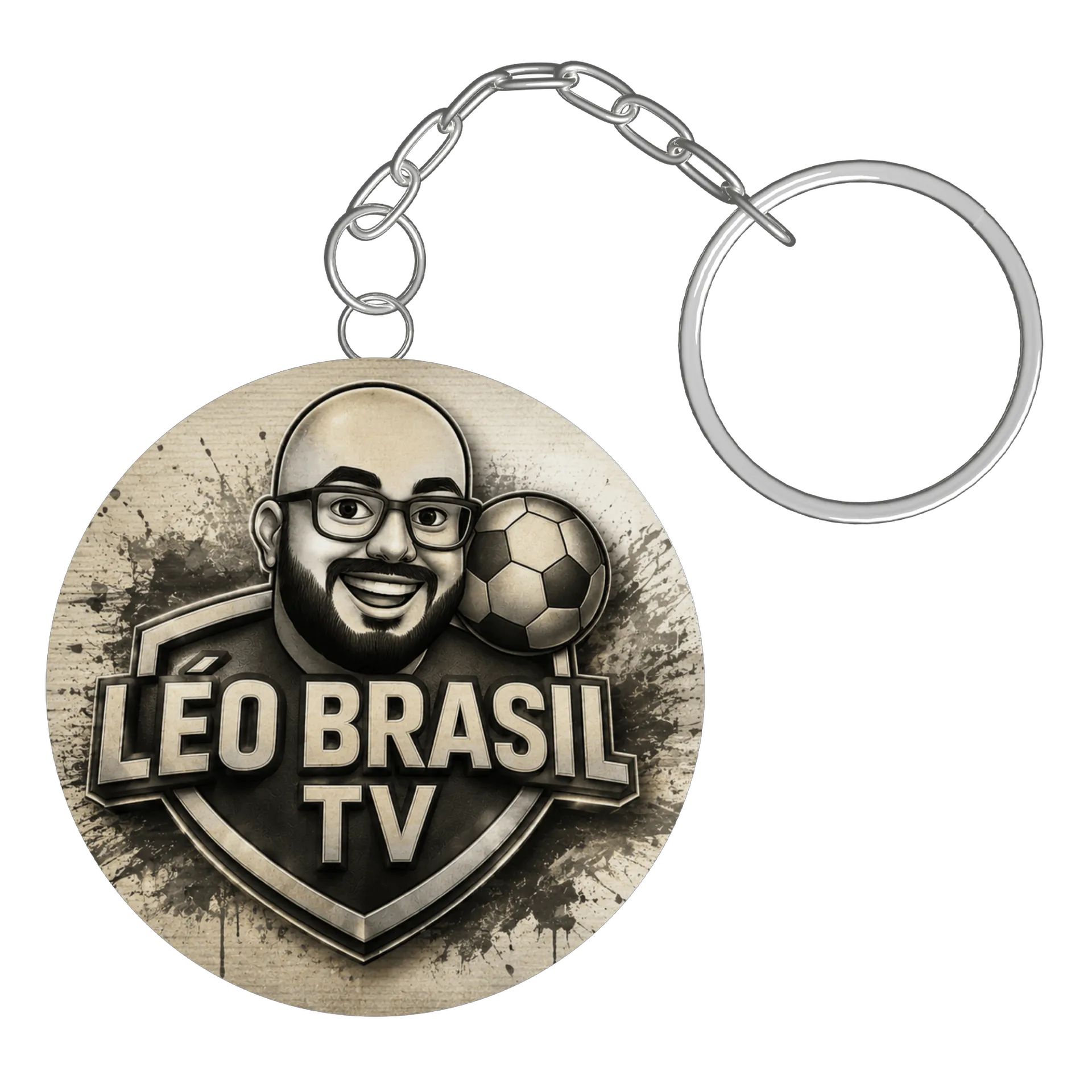 Chaveiro personalizado de Léo Brasil TV