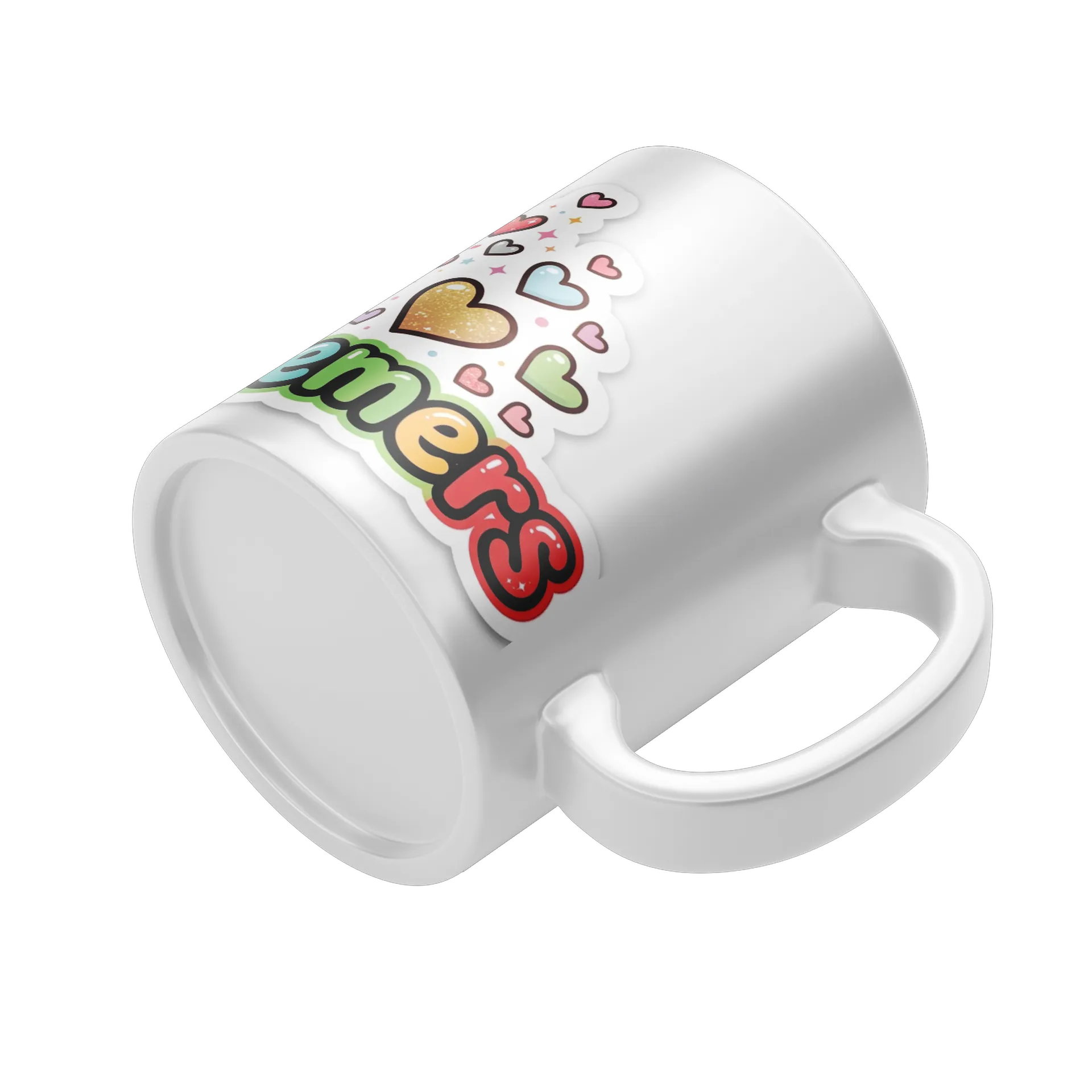Caneca Estampa Tipográfica Naychronstreamers Coração 325ml - Imagem 4