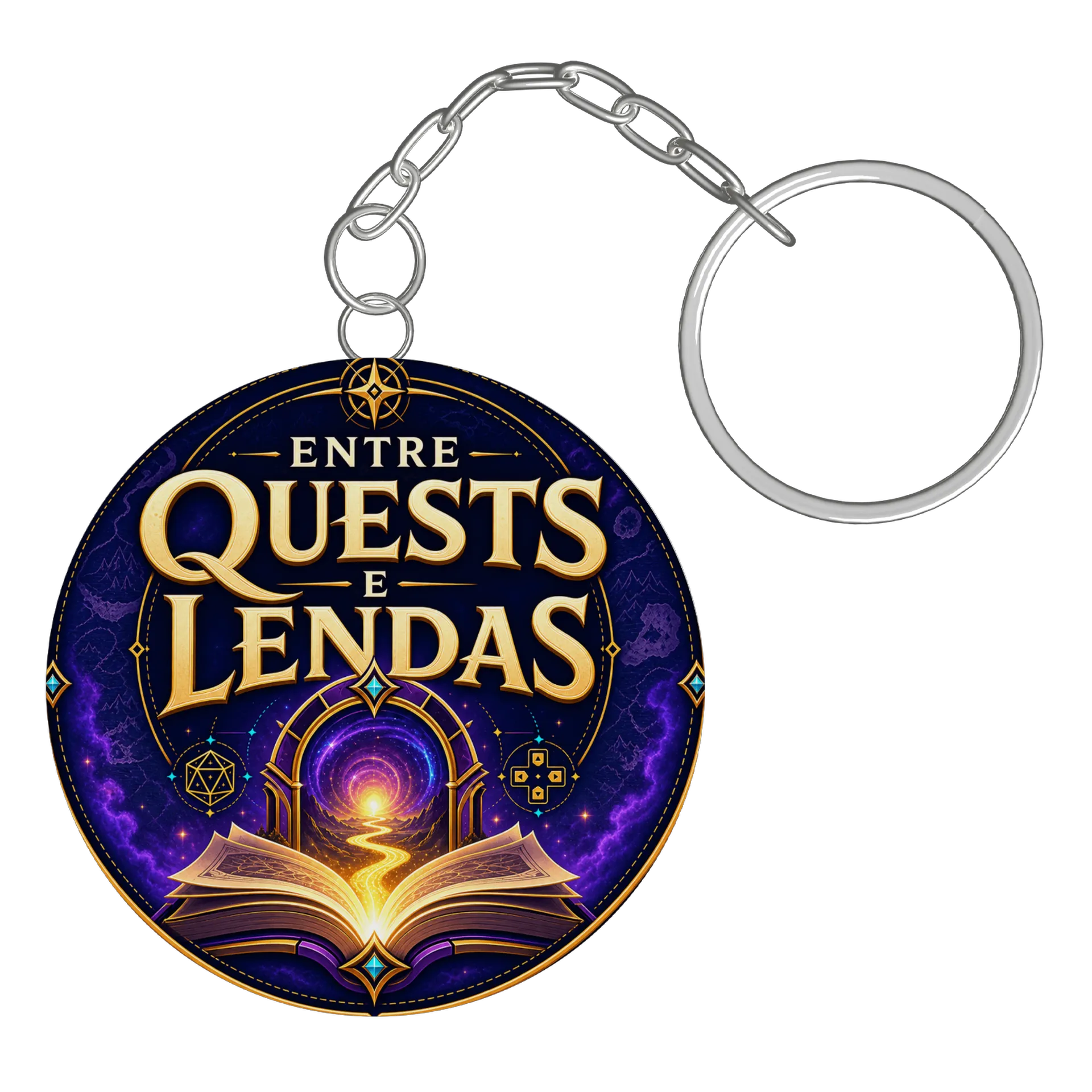 Chaveiro Entre Quests e Lendas – Edição Oficial - Imagem 3